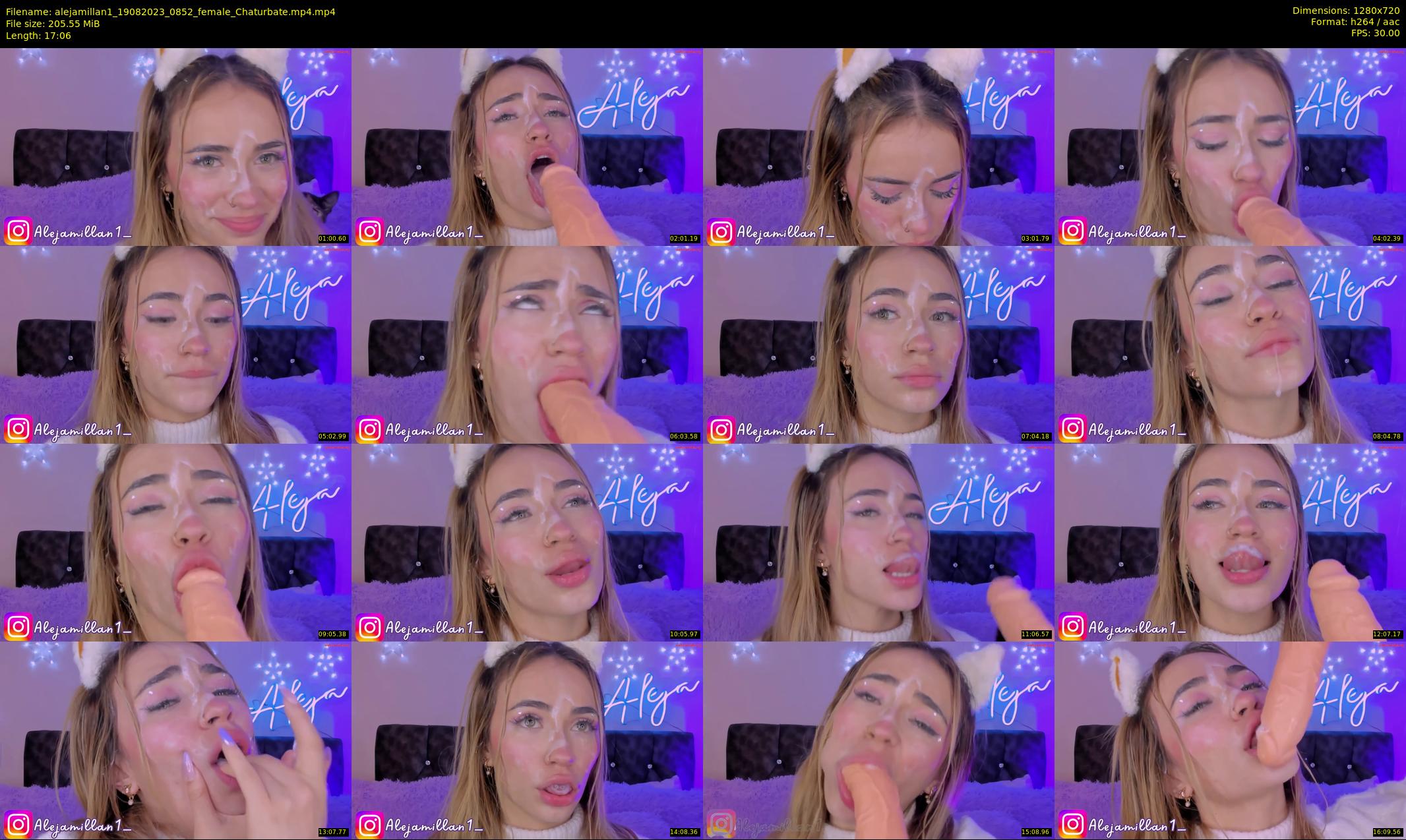 alejamillan1 — 18 minute Chaturbate female cam show recording, 720p, Aug 19, 2023