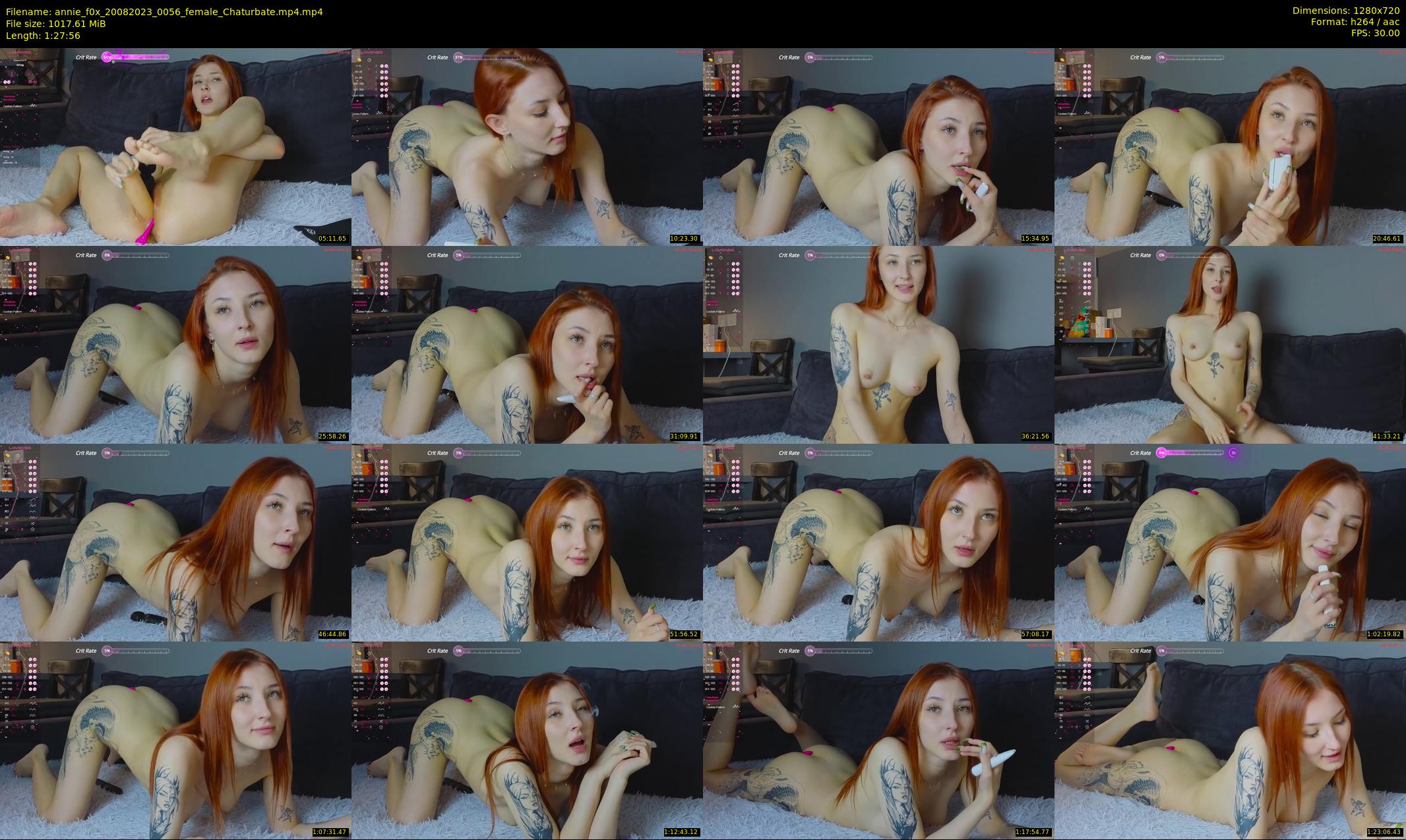 annie_f0x — 88 minute Chaturbate female cam show recording, 720p, Aug 20, 2023