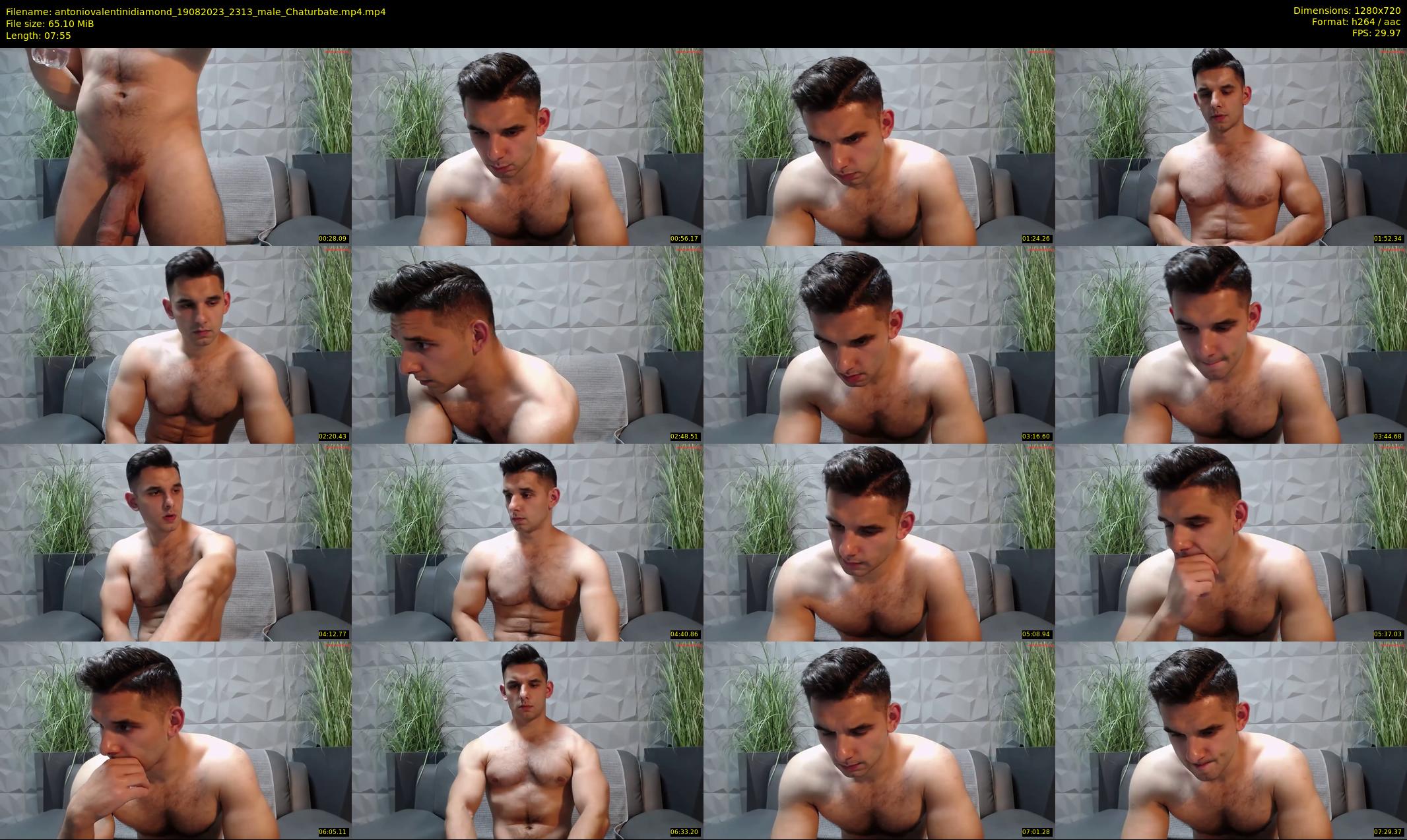 antoniovalentinidiamond — 8 minute Chaturbate male cam show recording, 720p, Aug 19, 2023