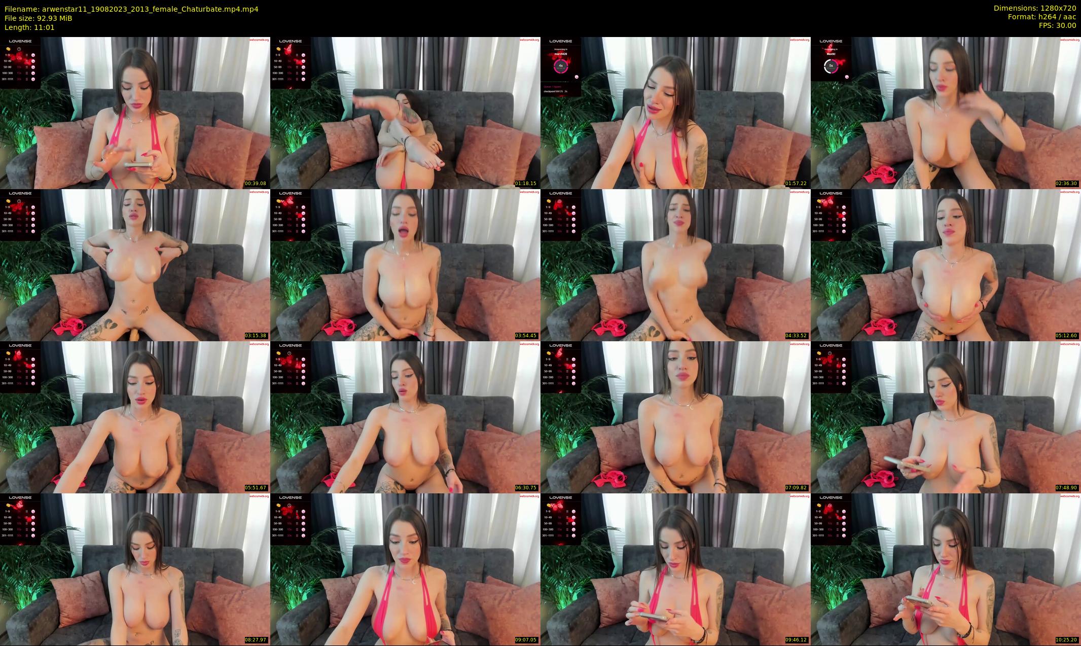arwenstar11 — 12 minute Chaturbate female cam show recording, 720p, Aug 19, 2023