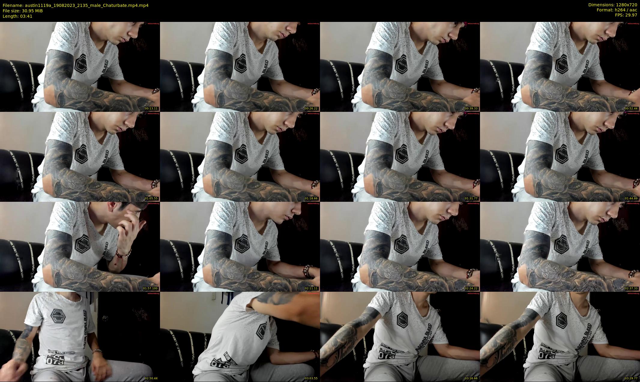 austin1119a — 4 minute Chaturbate male cam show recording, 720p, Aug 19, 2023