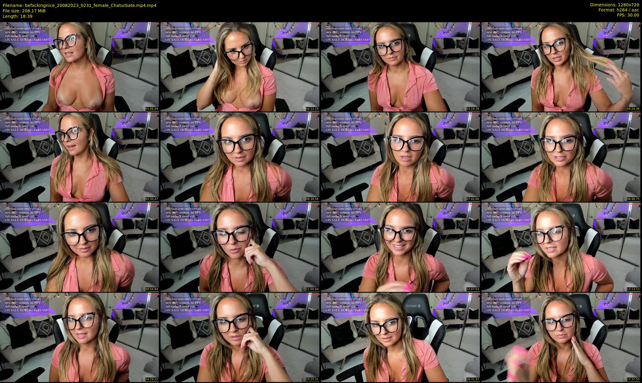 befxckingnice — 19 minute Chaturbate female cam show recording, 720p, Aug 20, 2023