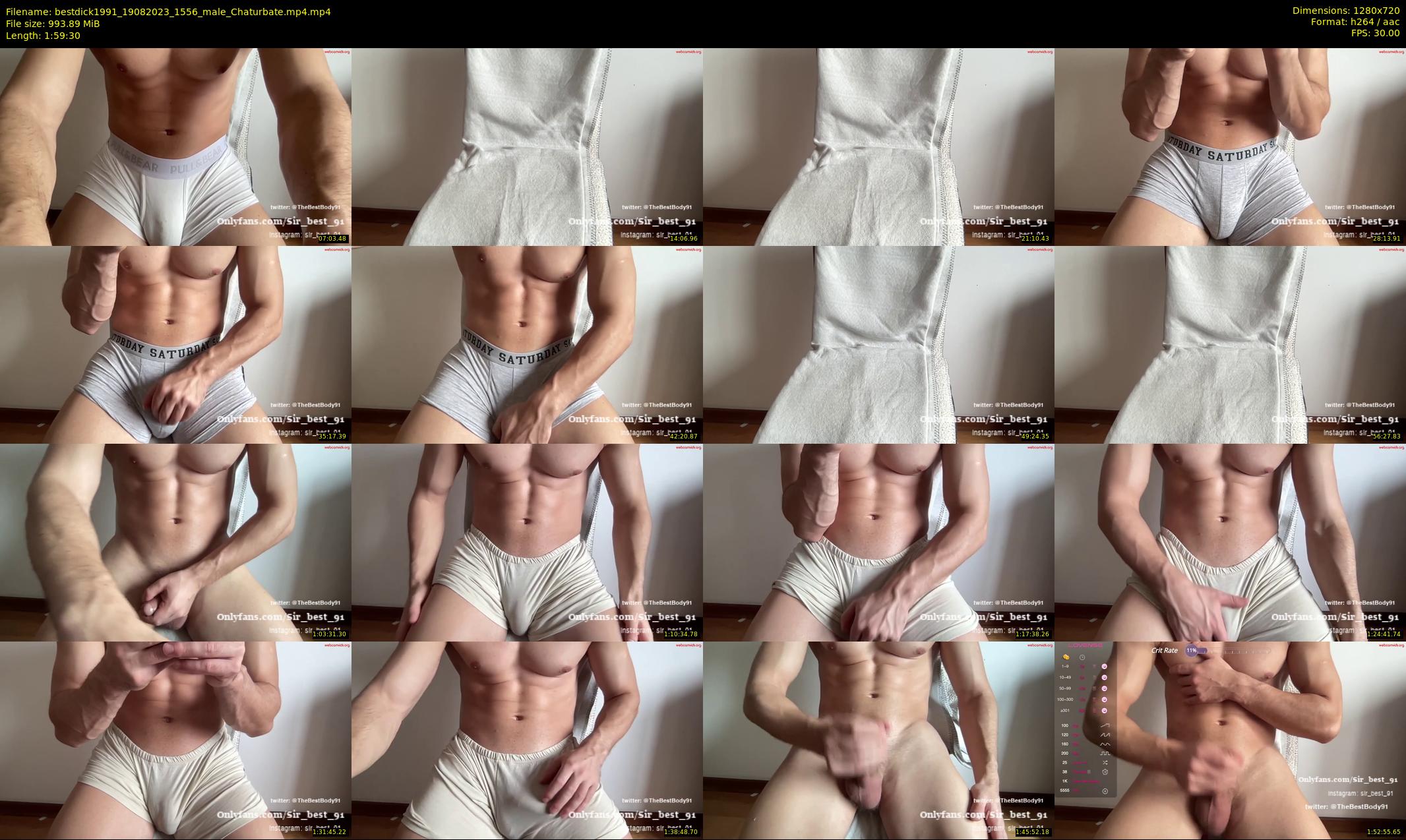 bestdick1991 — 120 minute Chaturbate male cam show recording, 720p, Aug 19, 2023