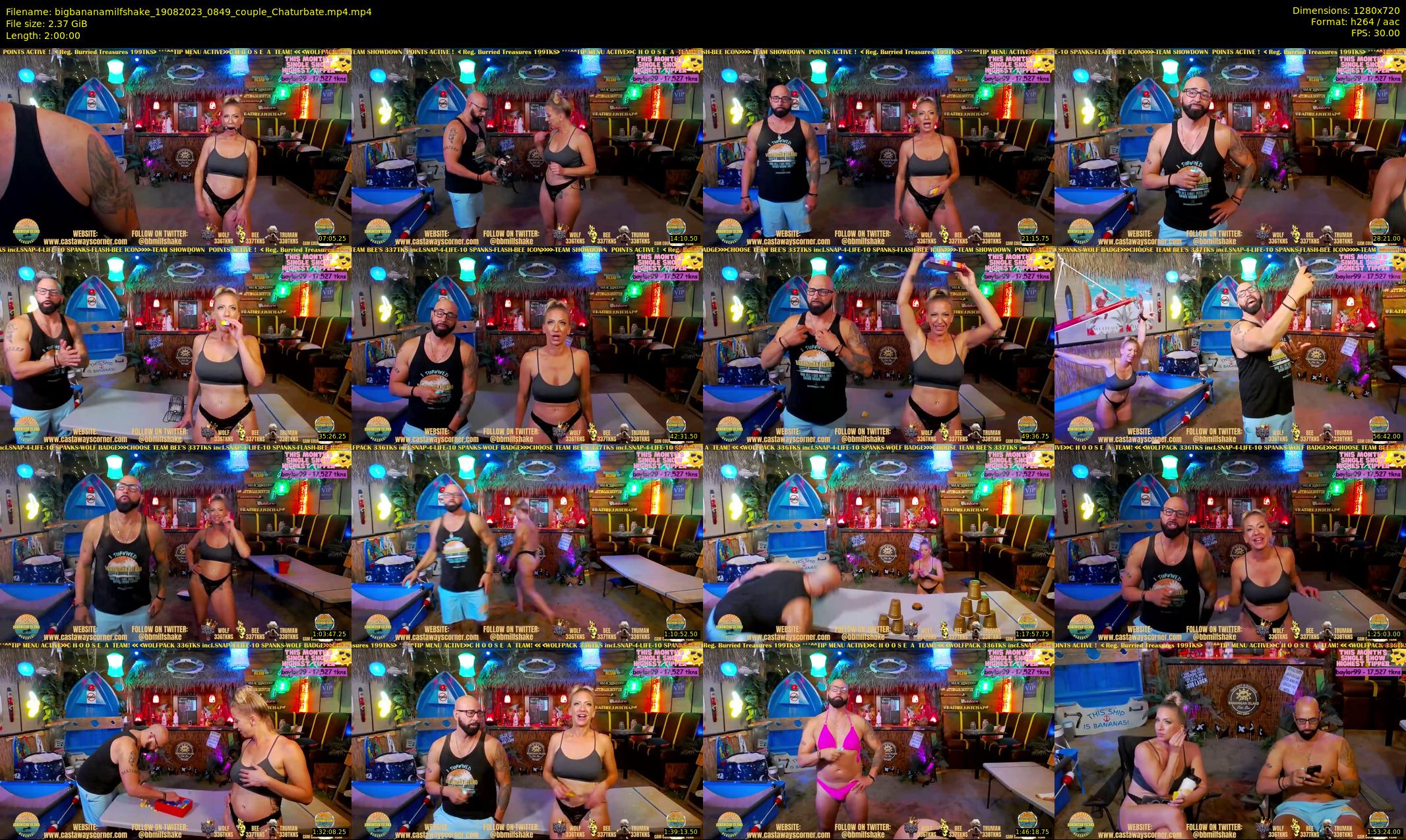 bigbananamilfshake — 120 minute Chaturbate couple cam show recording, 720p, Aug 19, 2023