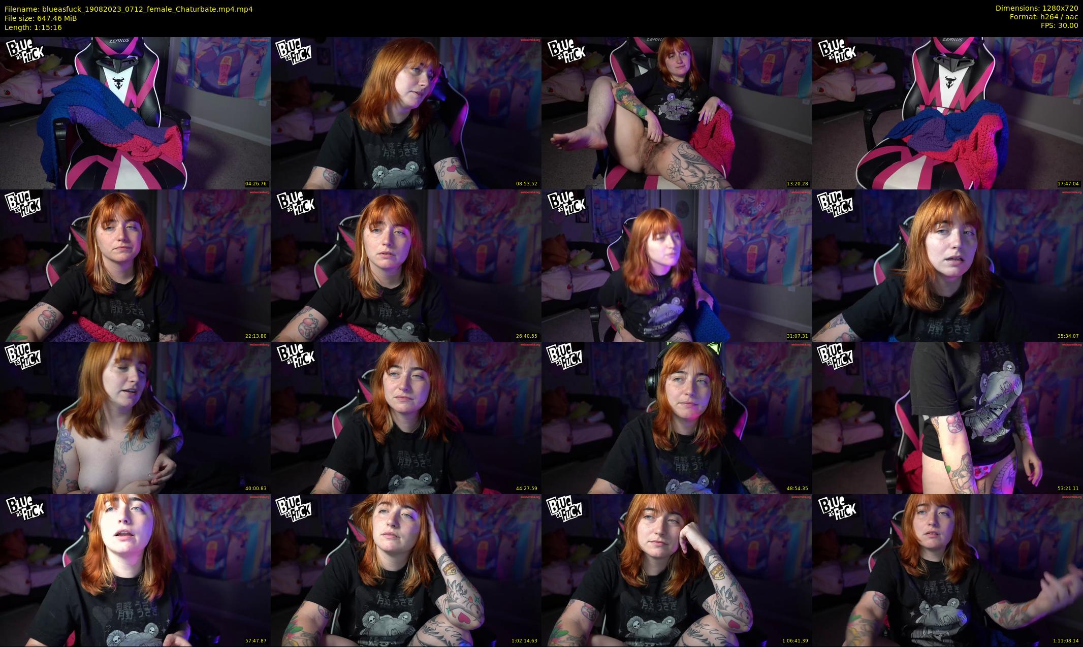 blueasfuck — 76 minute Chaturbate female cam show recording, 720p, Aug 19, 2023
