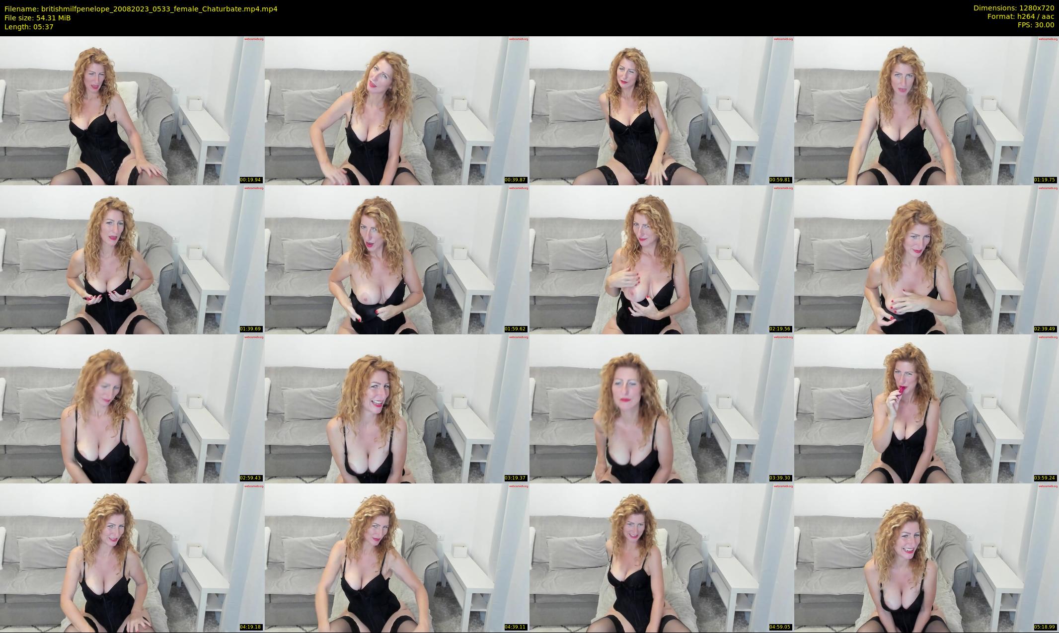 britishmilfpenelope — 6 minute Chaturbate female cam show recording, 720p, Aug 20, 2023