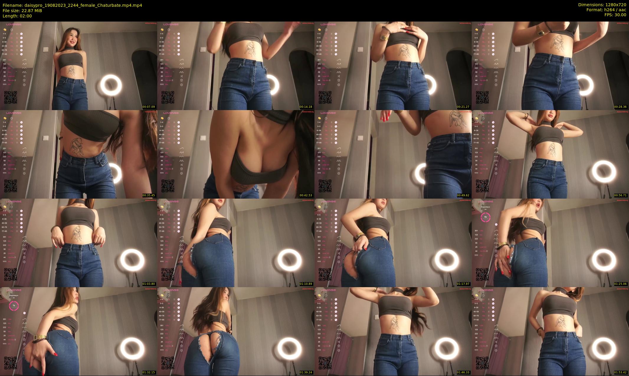 daisypro — 2 minute Chaturbate couple cam show recording, 720p, Aug 19, 2023