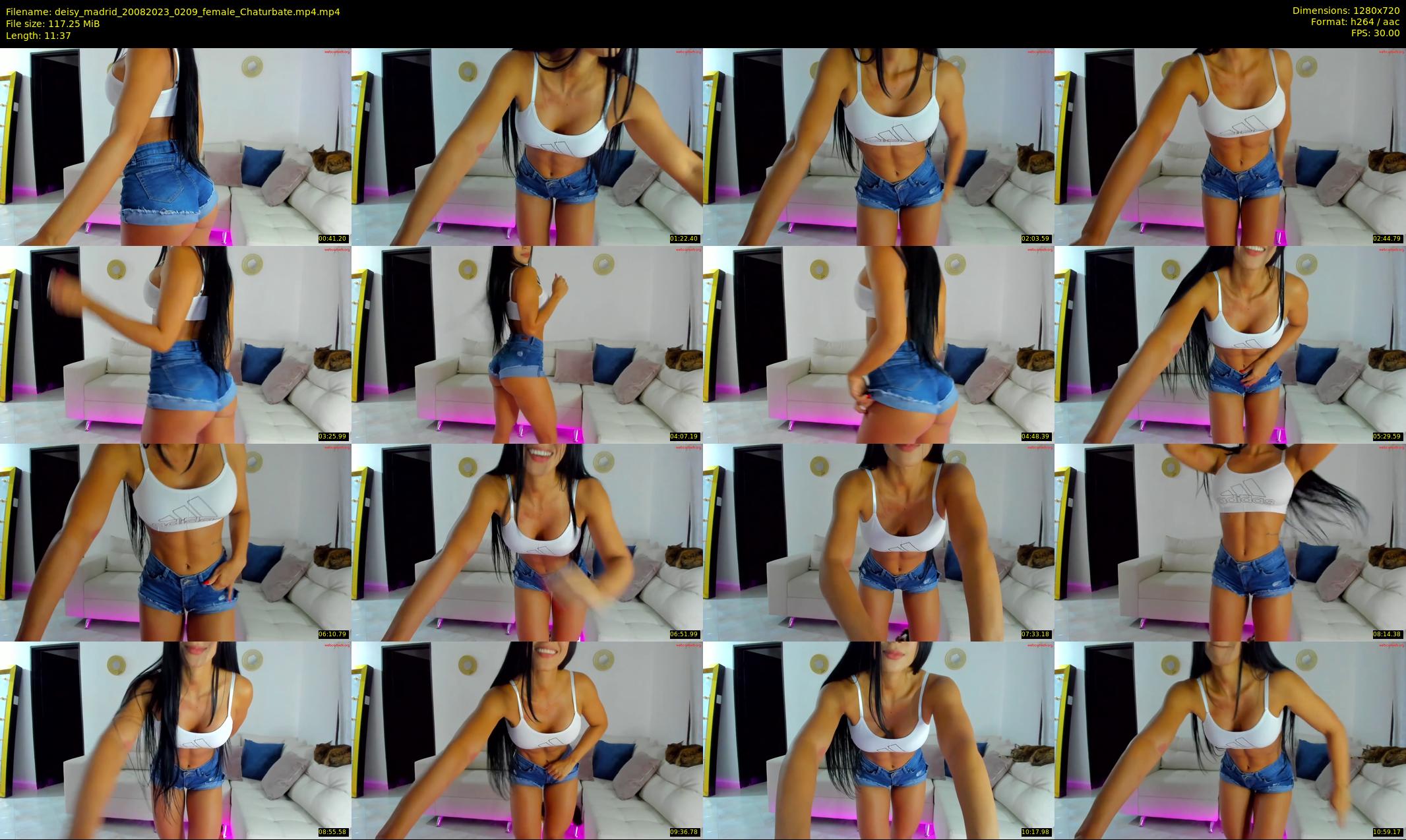deisy_madrid — 12 minute Chaturbate female cam show recording, 720p, Aug 20, 2023