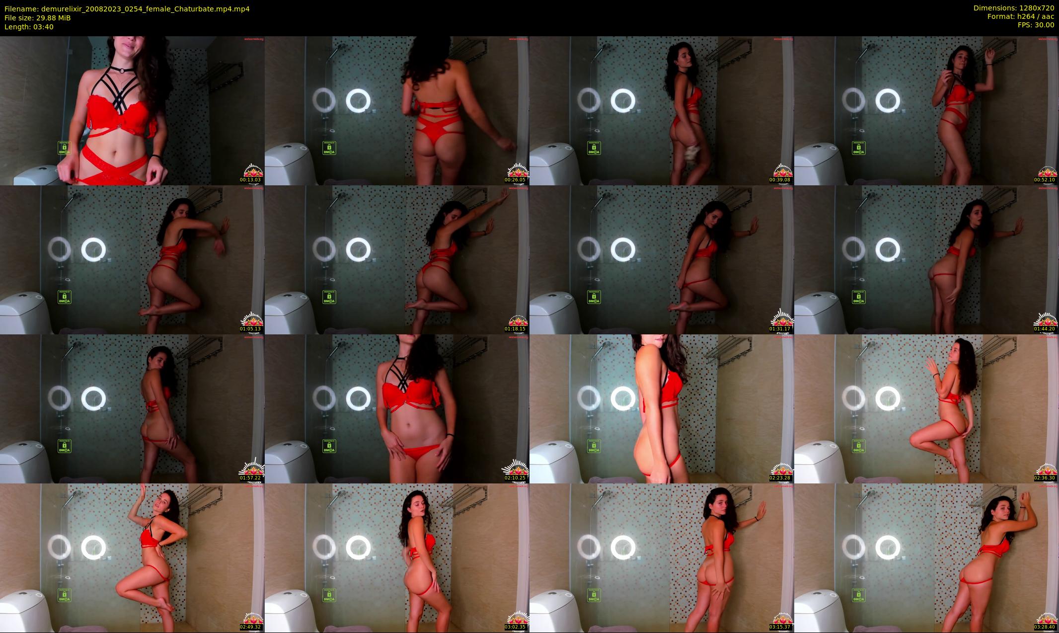 demurelixir — 4 minute Chaturbate female cam show recording, 720p, Aug 20, 2023