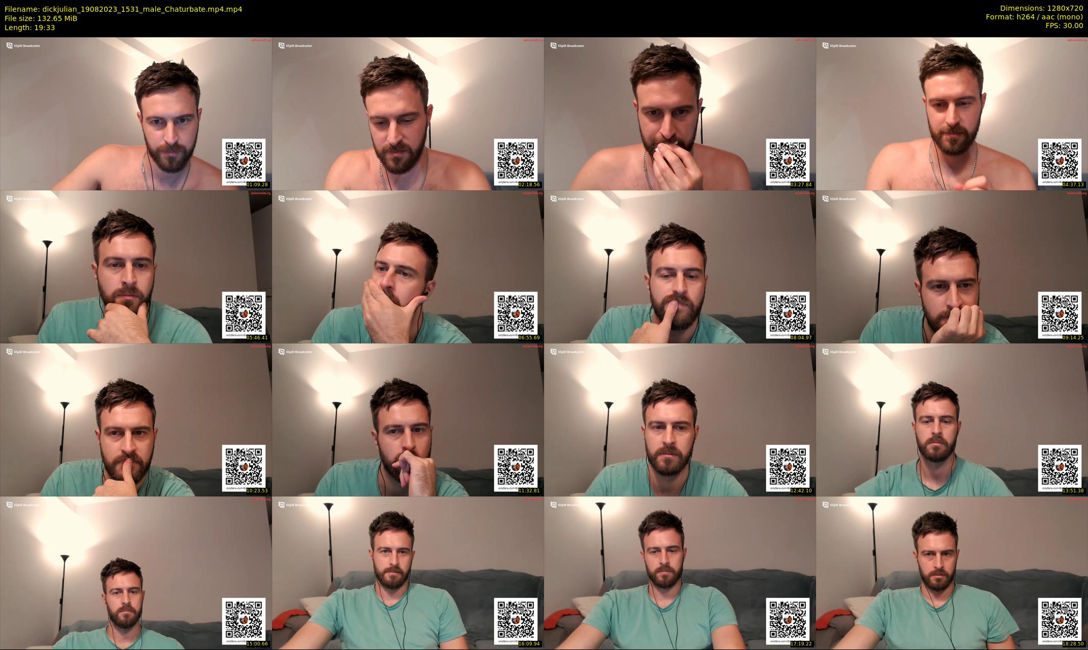 dickjulian — 20 minute Chaturbate male cam show recording, 720p, Aug 19, 2023