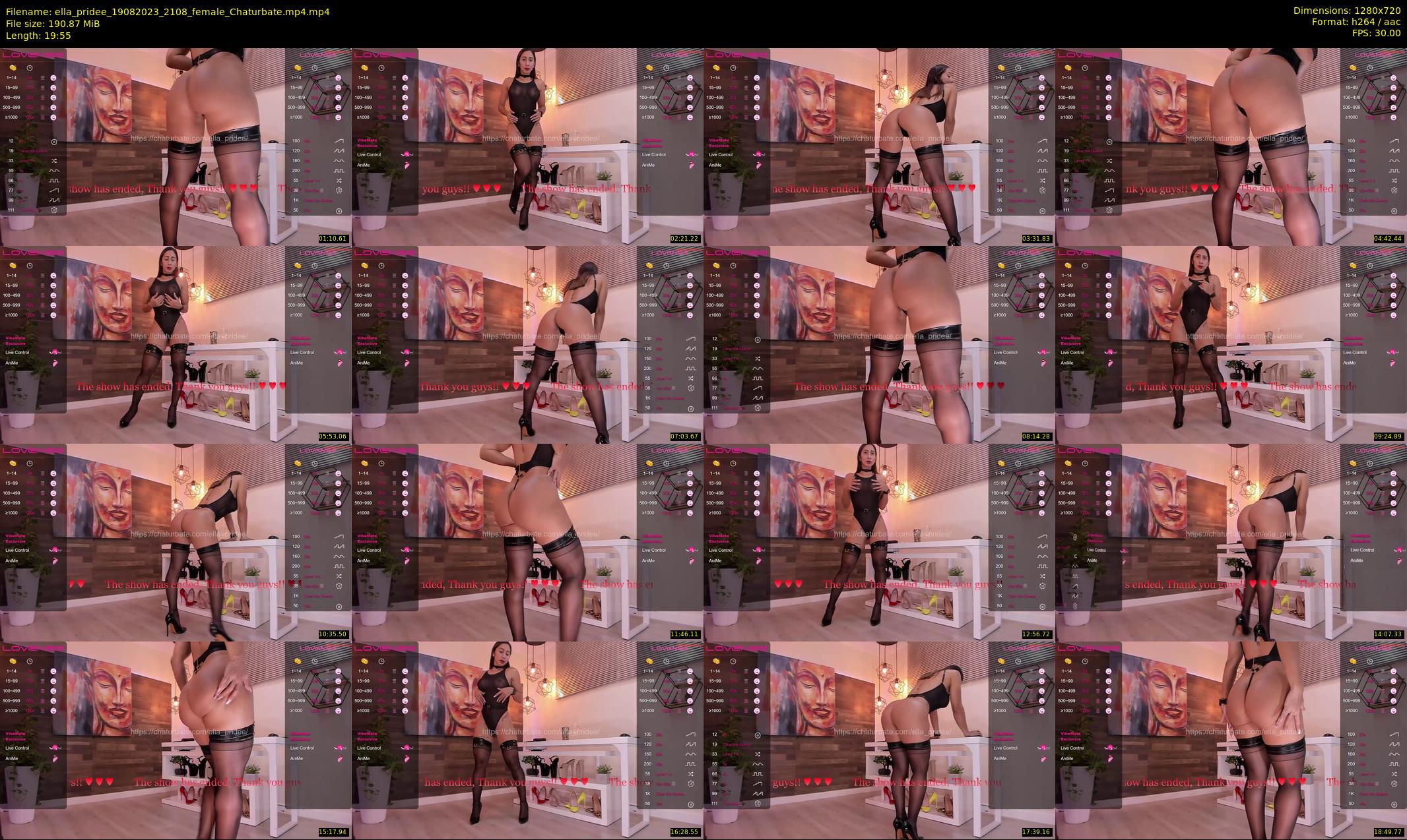 ella_pridee — 20 minute Chaturbate female cam show recording, 720p, Aug 19, 2023