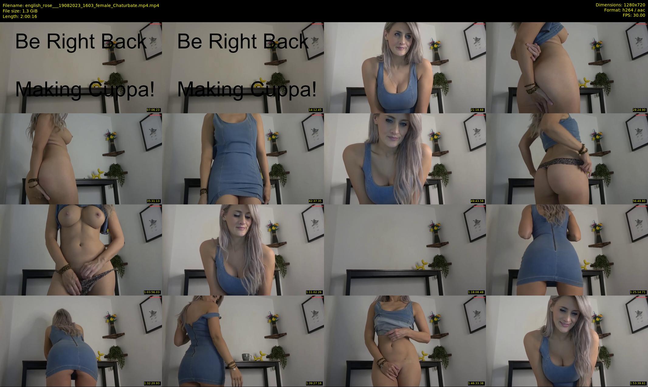 english_rose__ — 121 minute Chaturbate female cam show recording, 720p, Aug 19, 2023