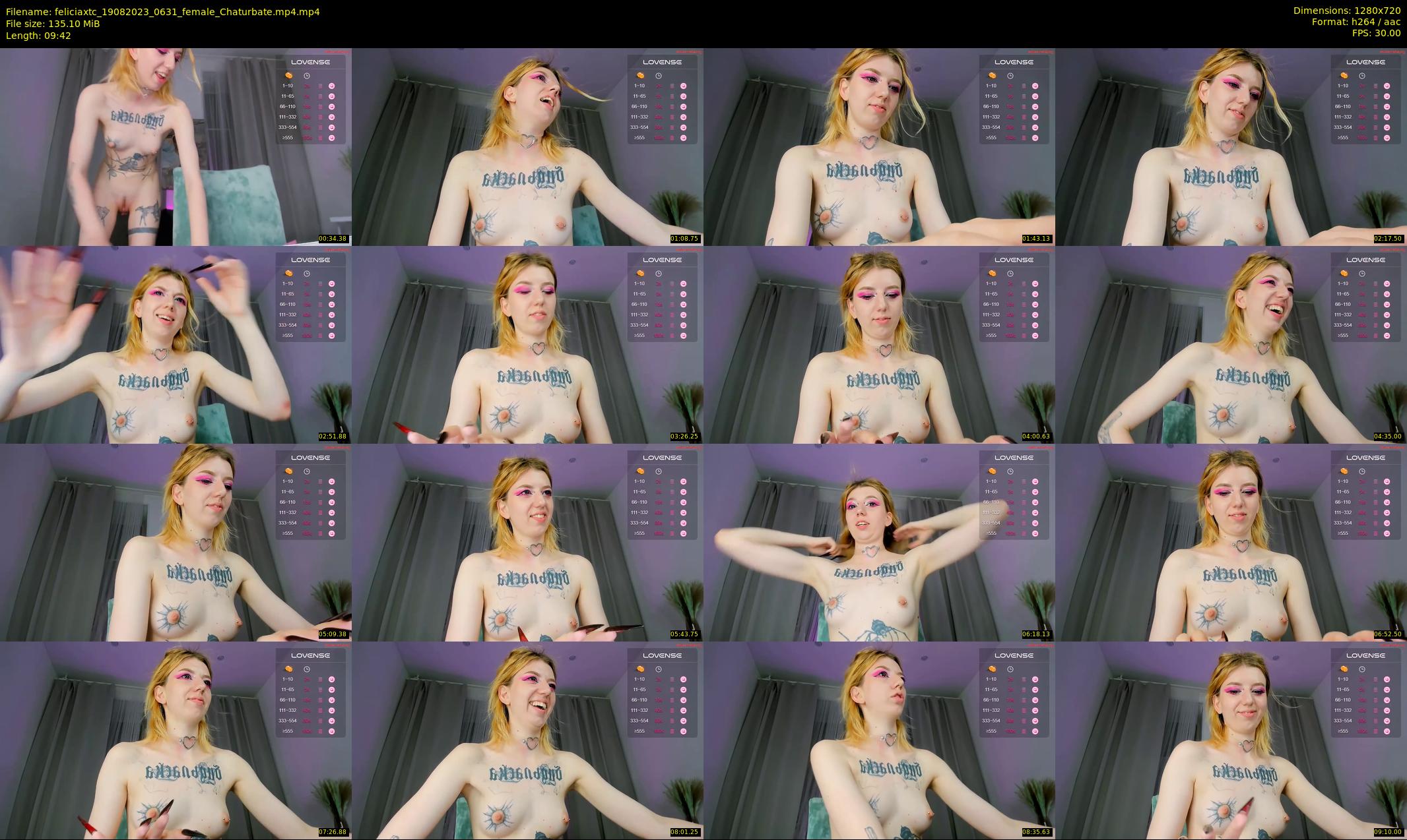 feliciaxtc — 10 minute Chaturbate female cam show recording, 720p, Aug 19, 2023
