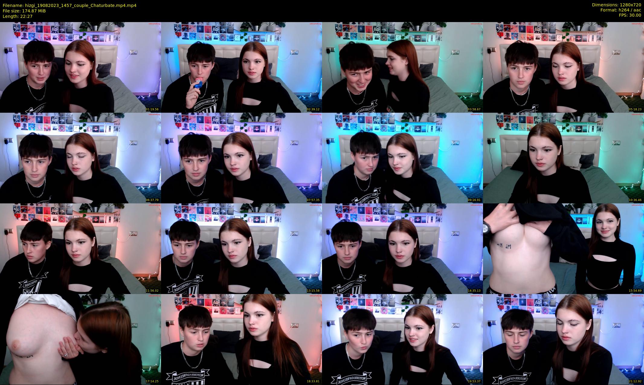 hizgi — 23 minute Chaturbate couple cam show recording, 720p, Aug 19, 2023