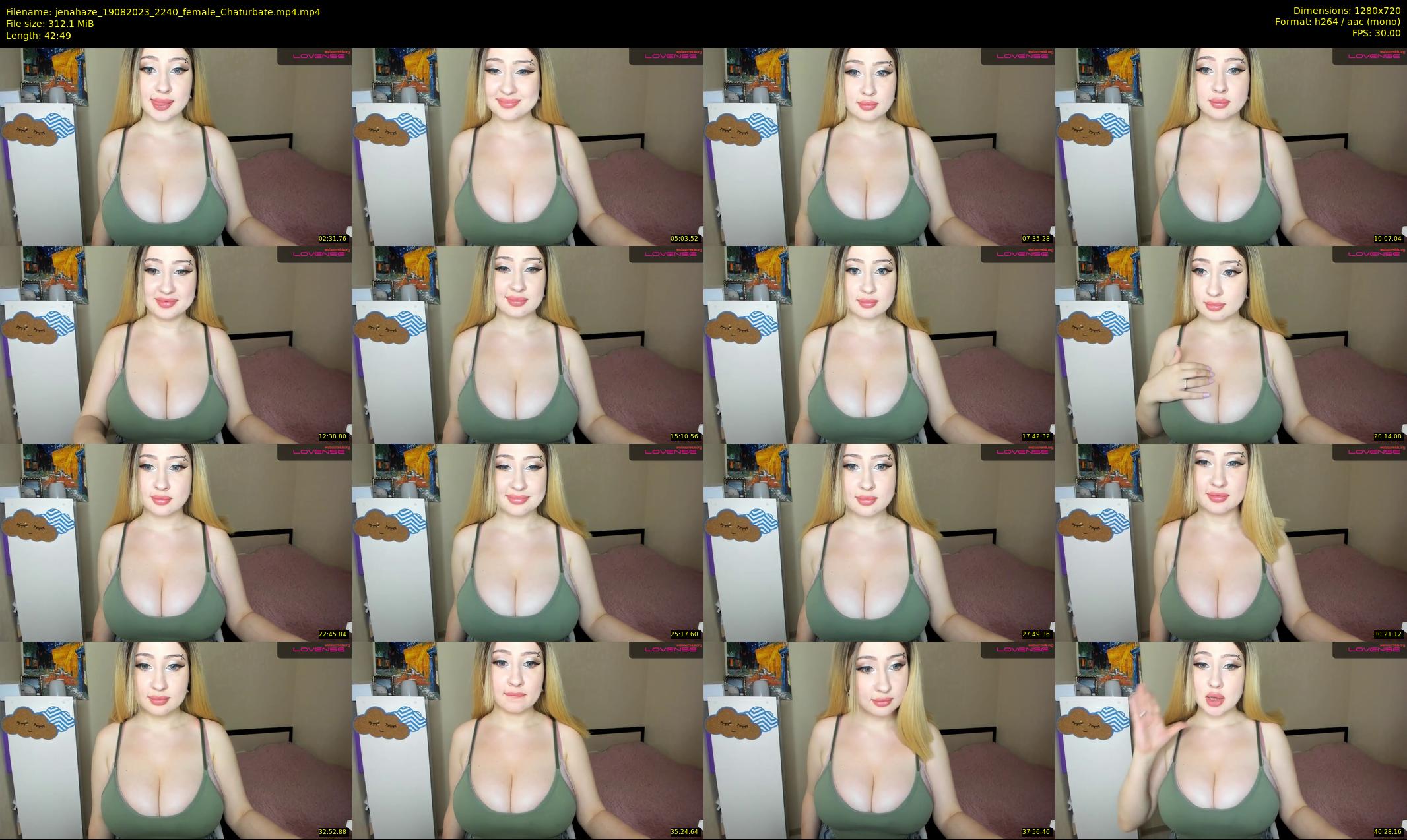 jenahaze — 43 minute Chaturbate female cam show recording, 720p, Aug 19, 2023