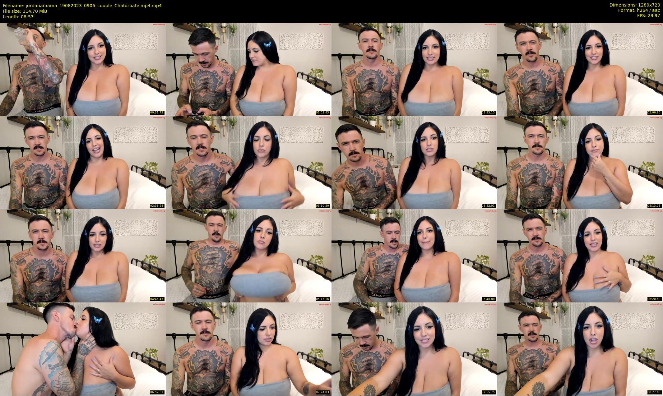 jordanamama — 9 minute Chaturbate couple cam show recording, 720p, Aug 19, 2023