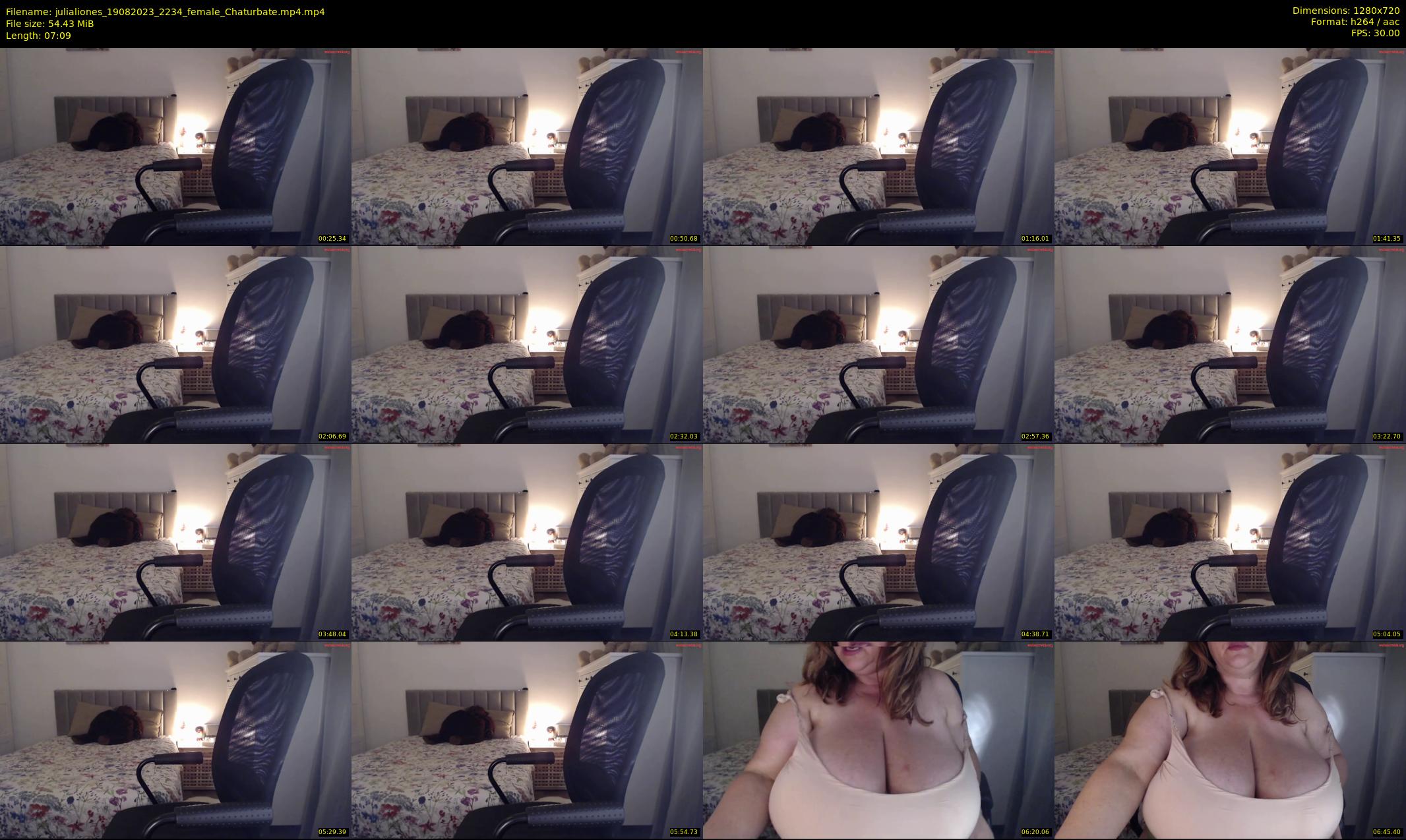 julialiones — 8 minute Chaturbate female cam show recording, 720p, Aug 19, 2023