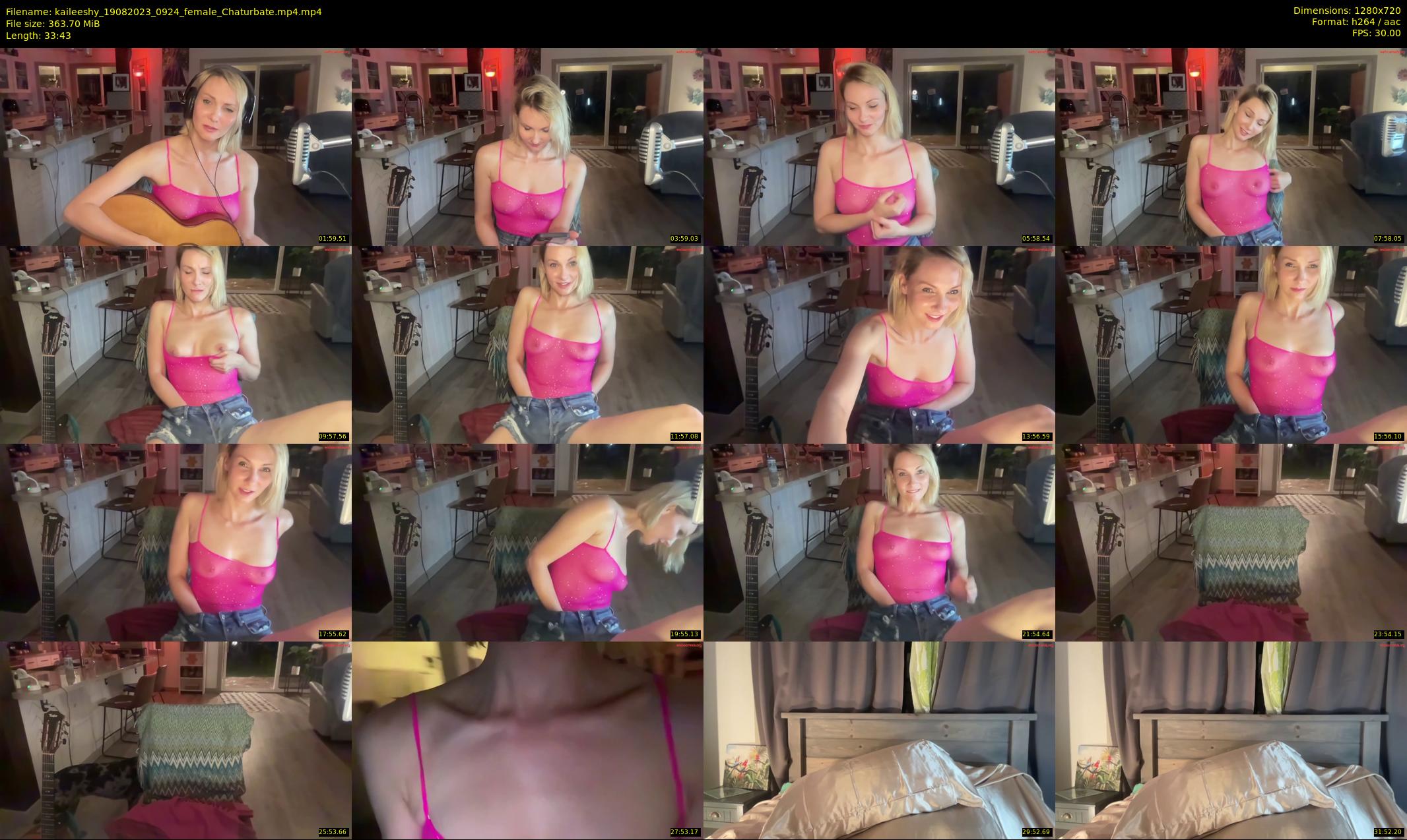 kaileeshy — 34 minute Chaturbate female cam show recording, 720p, Aug 19, 2023