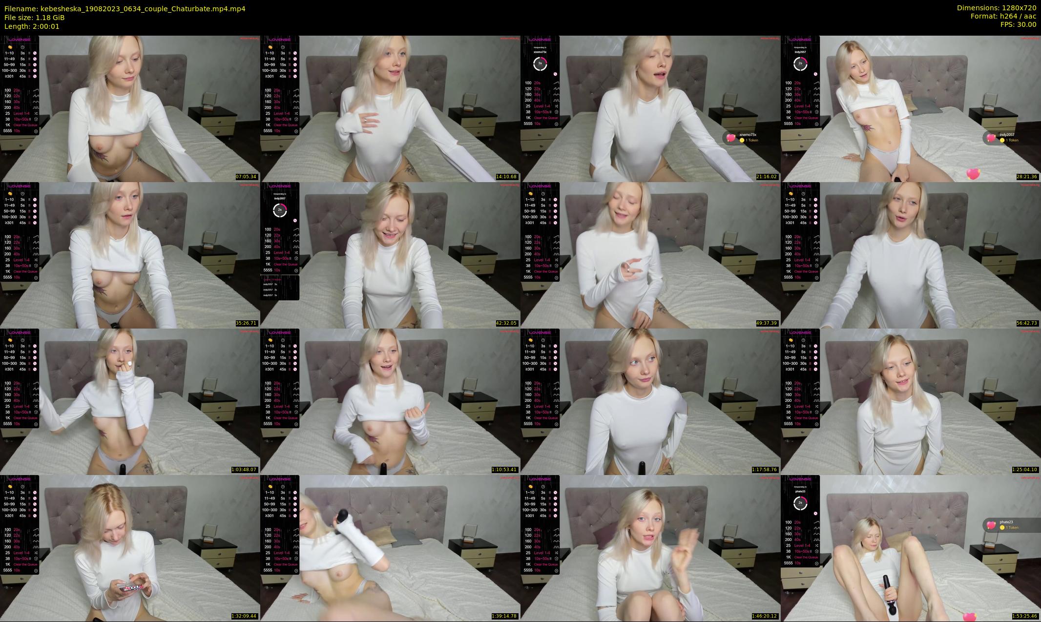 kebesheska — 121 minute Chaturbate couple cam show recording, 720p, Aug 19, 2023