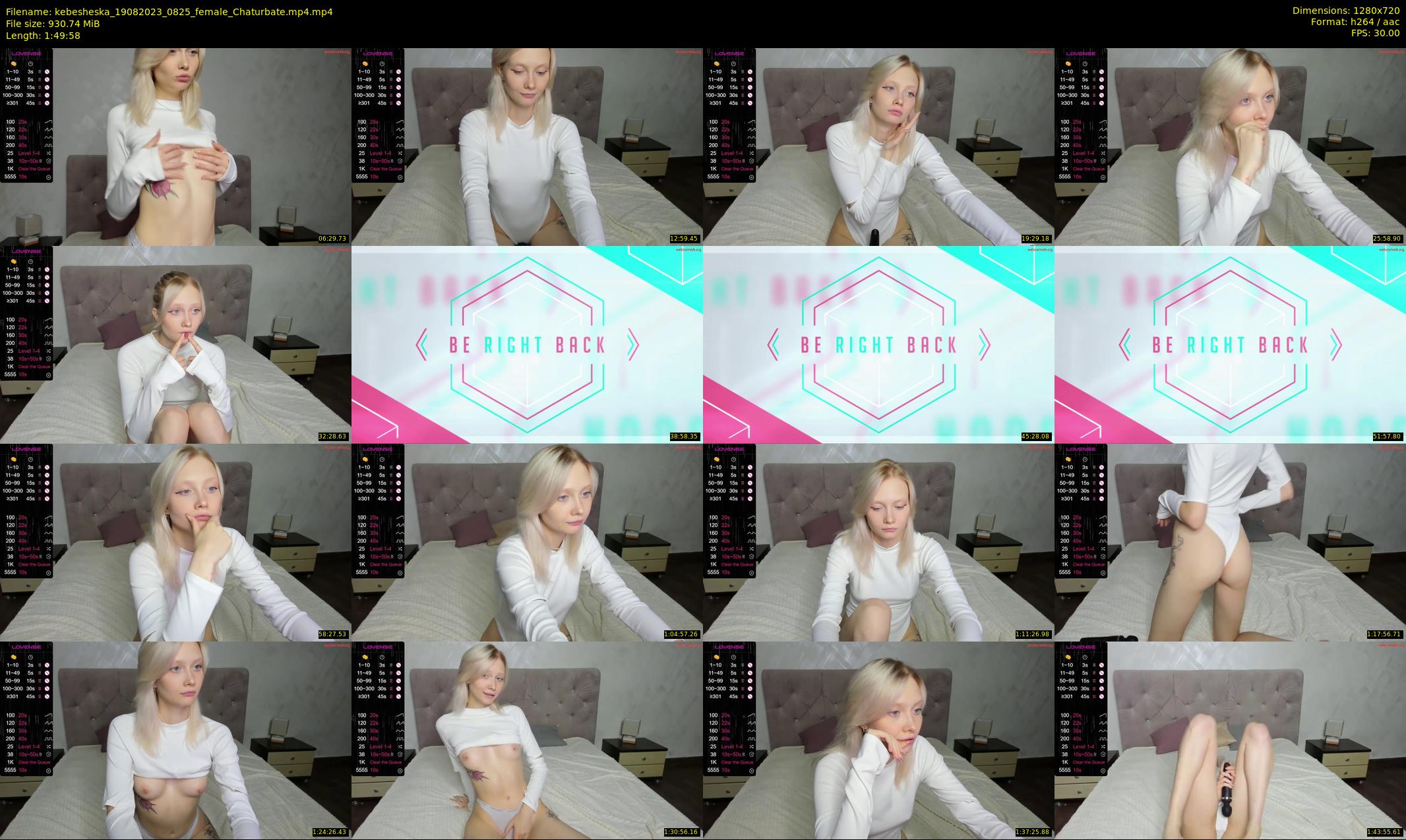 kebesheska — 110 minute Chaturbate couple cam show recording, 720p, Aug 19, 2023
