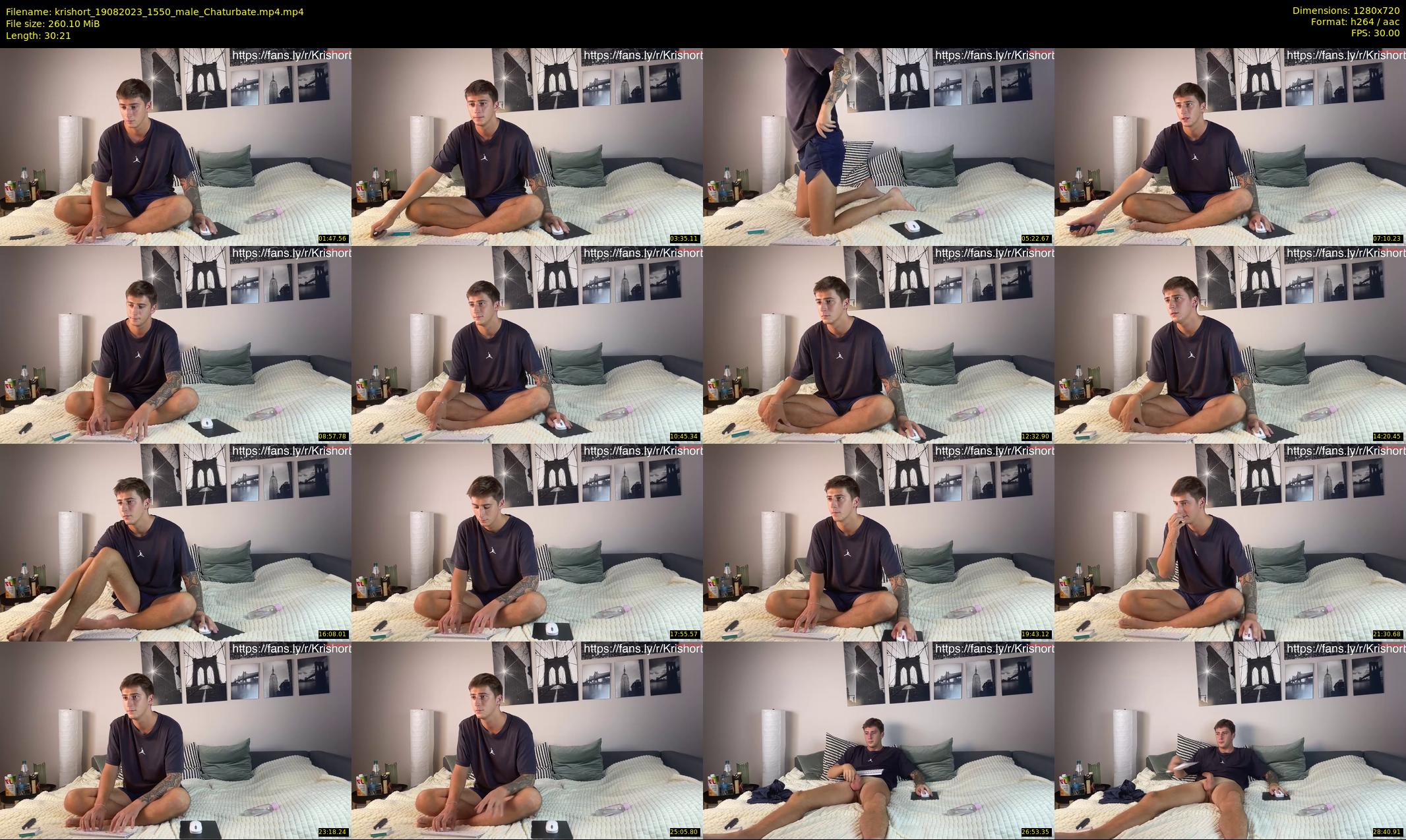 krishort — 31 minute Chaturbate male cam show recording, 720p, Aug 19, 2023