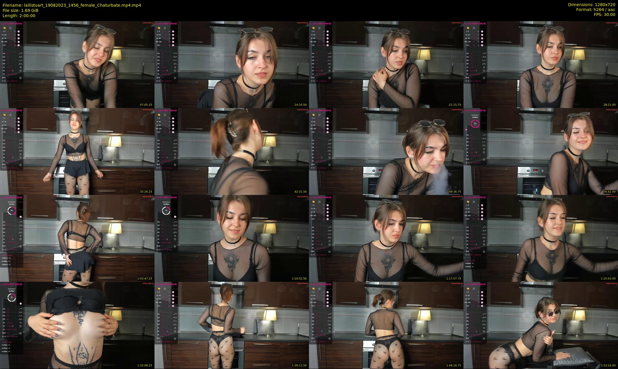 lallistuart — 120 minute Chaturbate female cam show recording, 720p, Aug 19, 2023