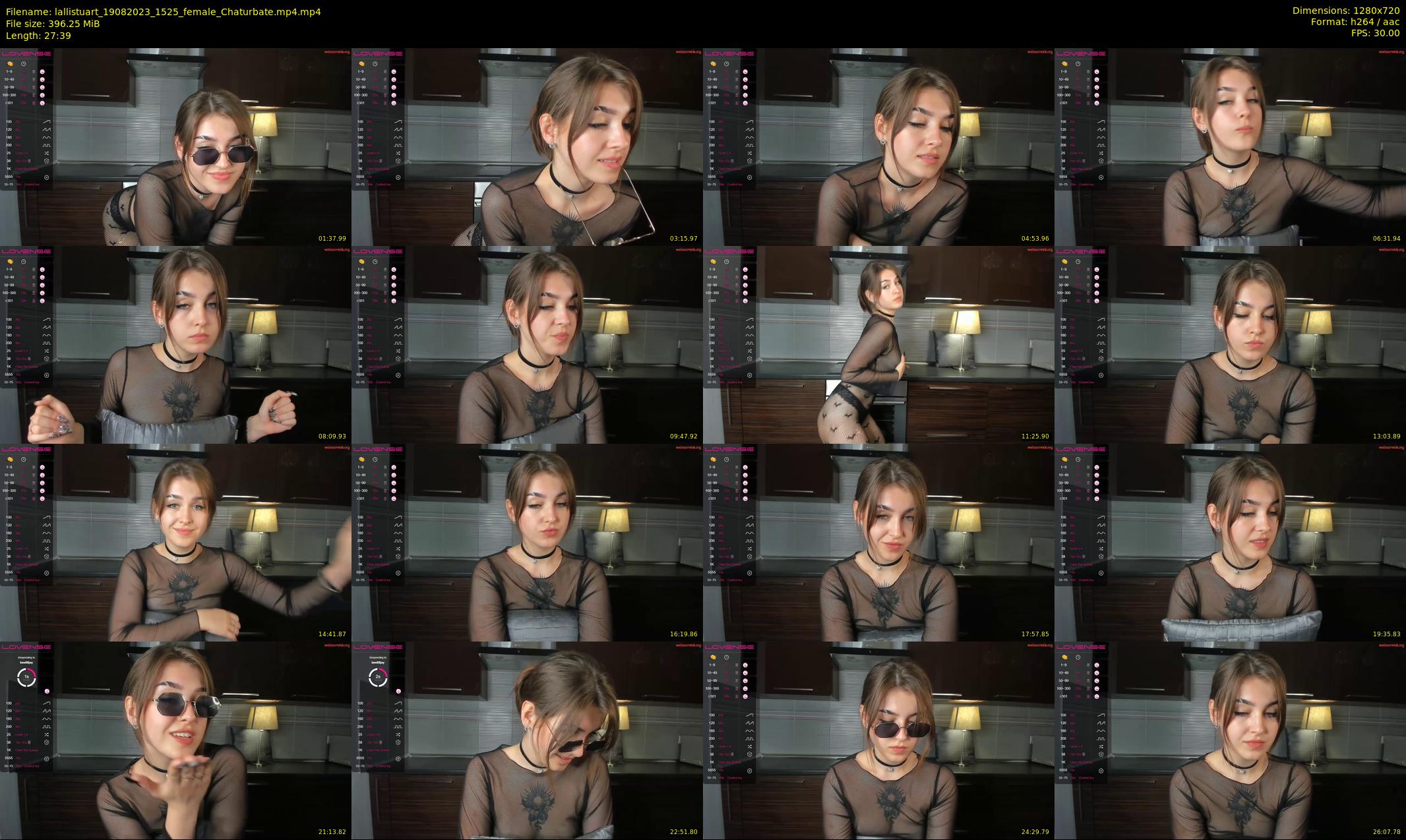 lallistuart — 28 minute Chaturbate female cam show recording, 720p, Aug 19, 2023