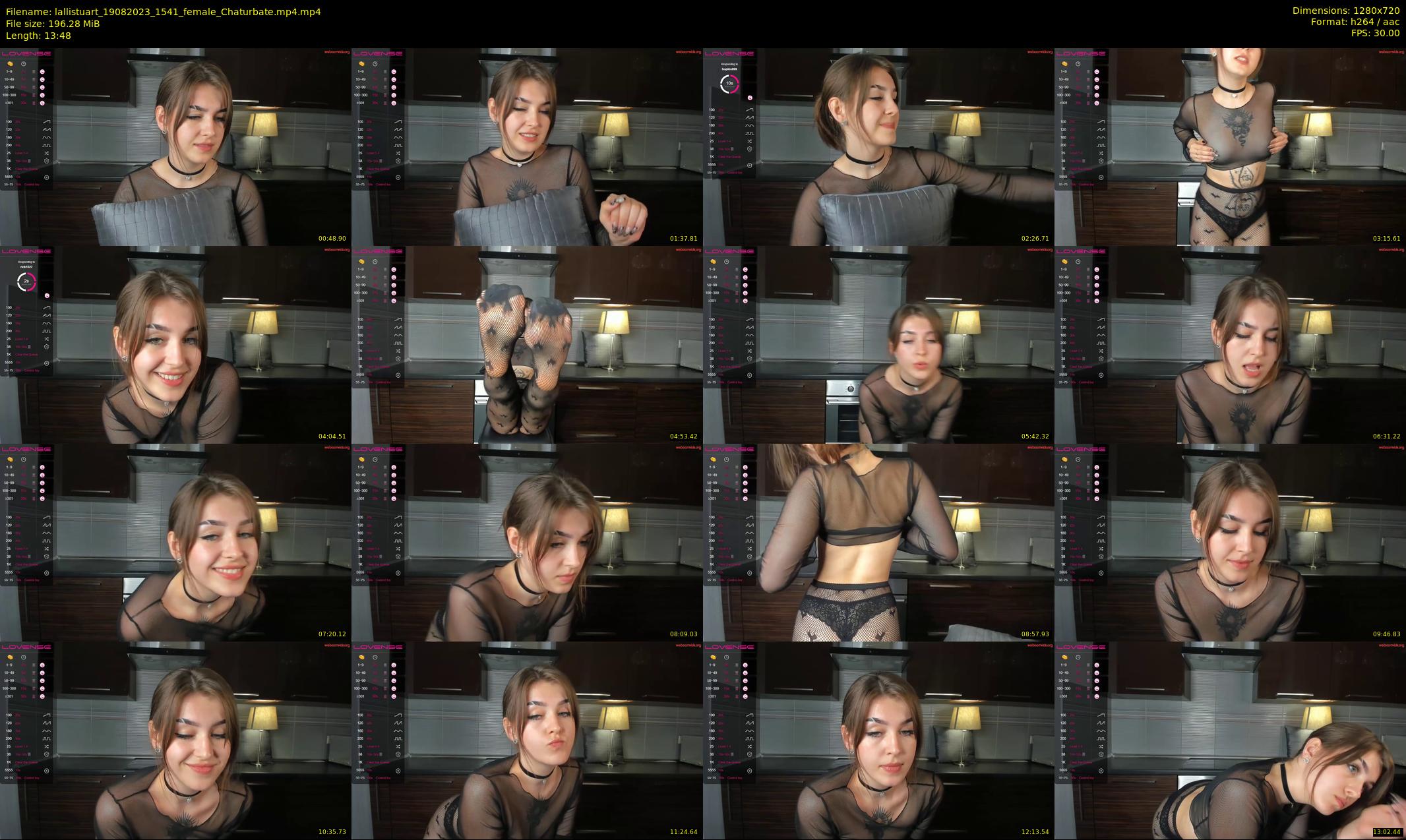 lallistuart — 14 minute Chaturbate female cam show recording, 720p, Aug 19, 2023