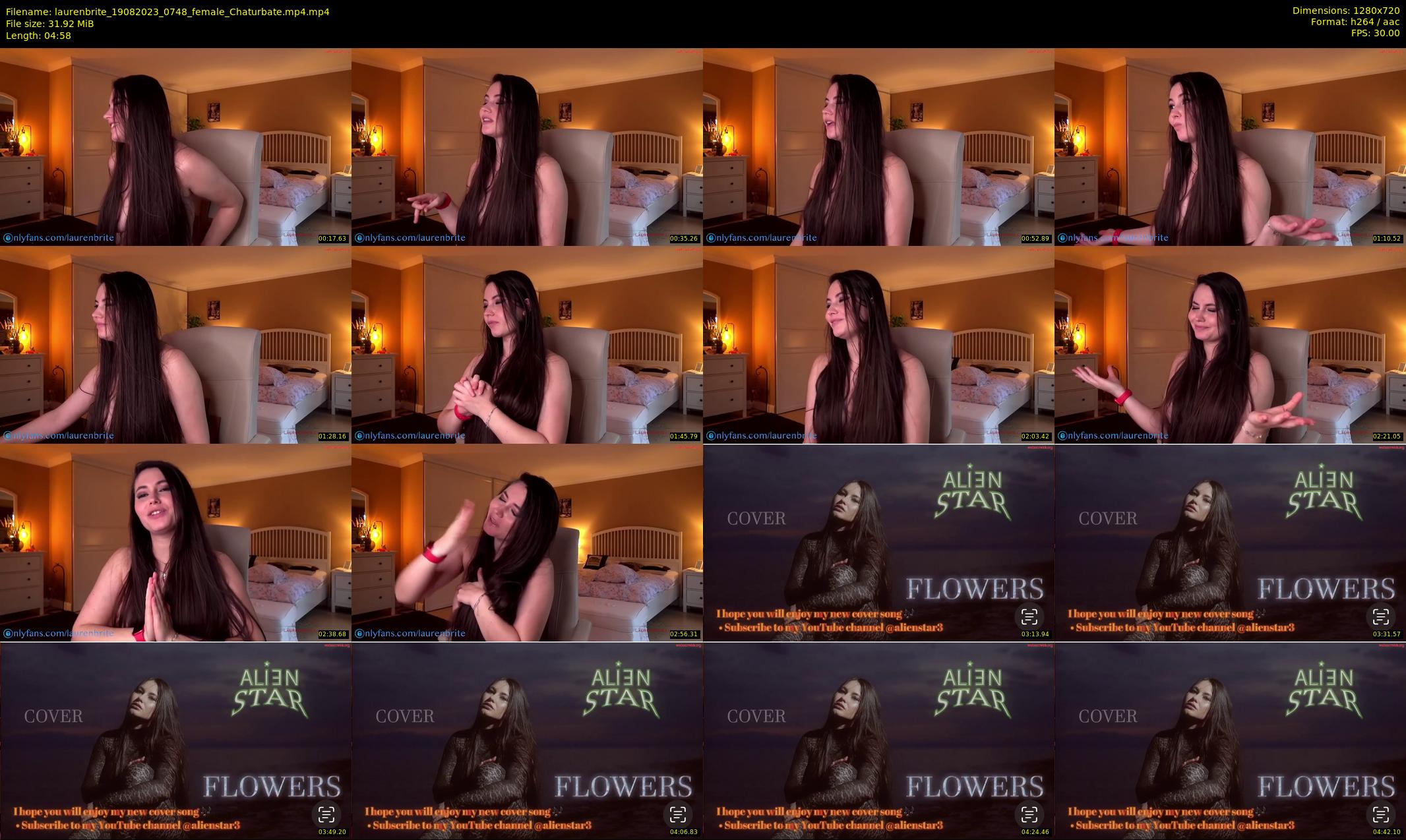 laurenbrite — 5 minute Chaturbate female cam show recording, 720p, Aug 19, 2023