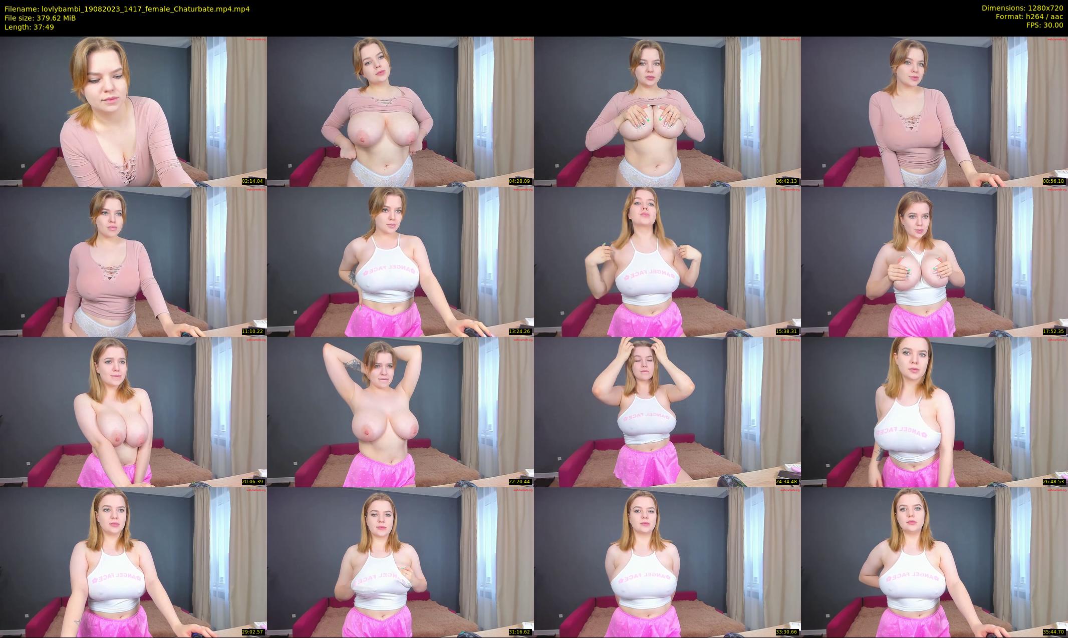 lovlybambi — 38 minute Chaturbate female cam show recording, 720p, Aug 19, 2023