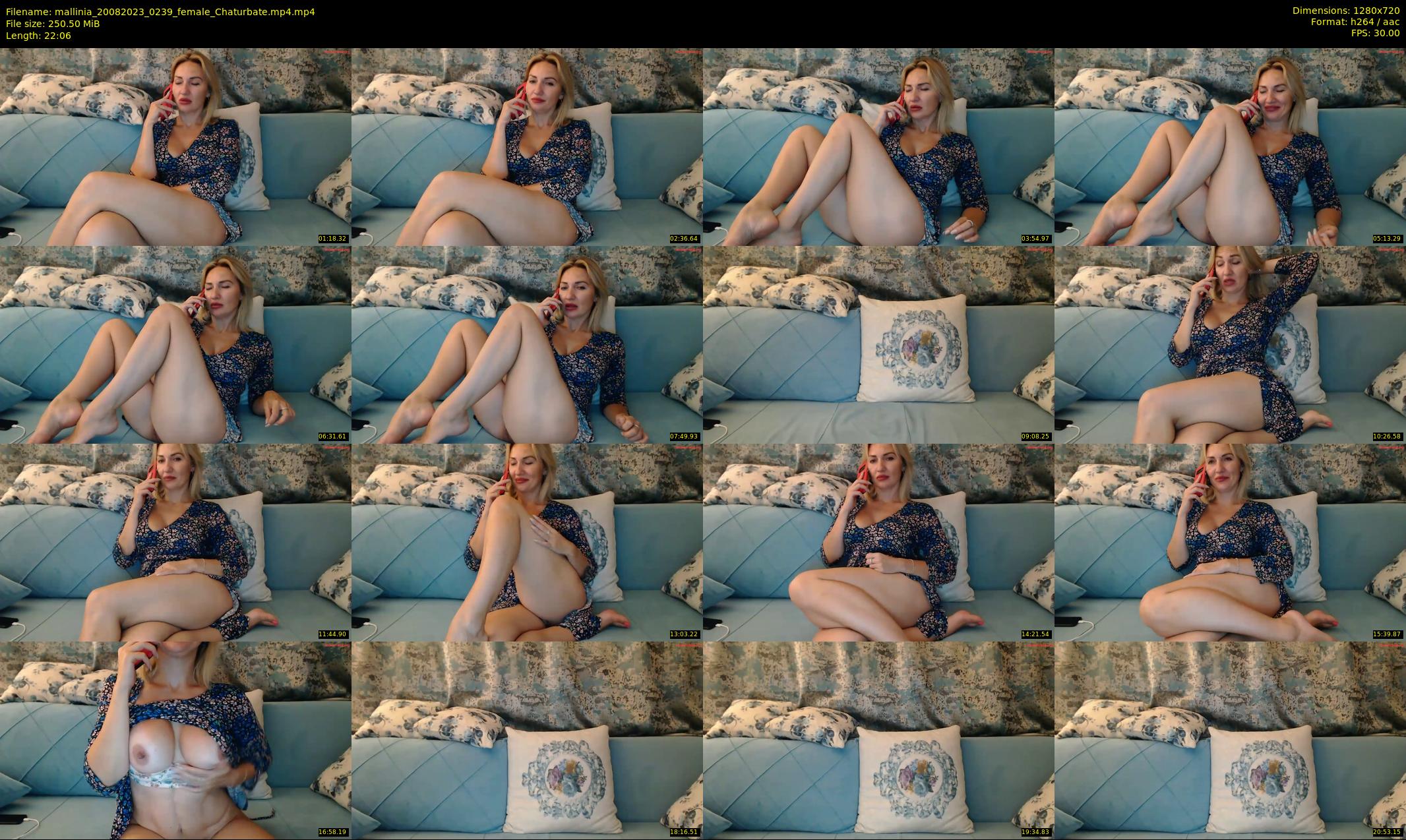 mallinia — 23 minute Chaturbate female cam show recording, 720p, Aug 20, 2023