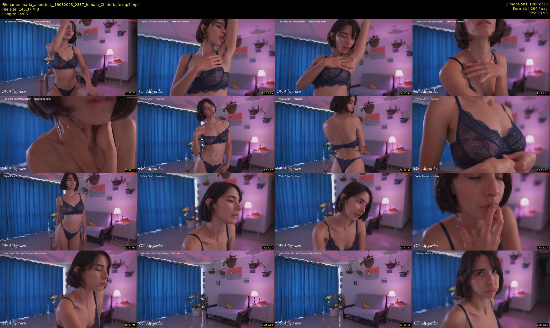 maria_alfonsina_ — 25 minute Chaturbate female cam show recording, 720p, Aug 19, 2023