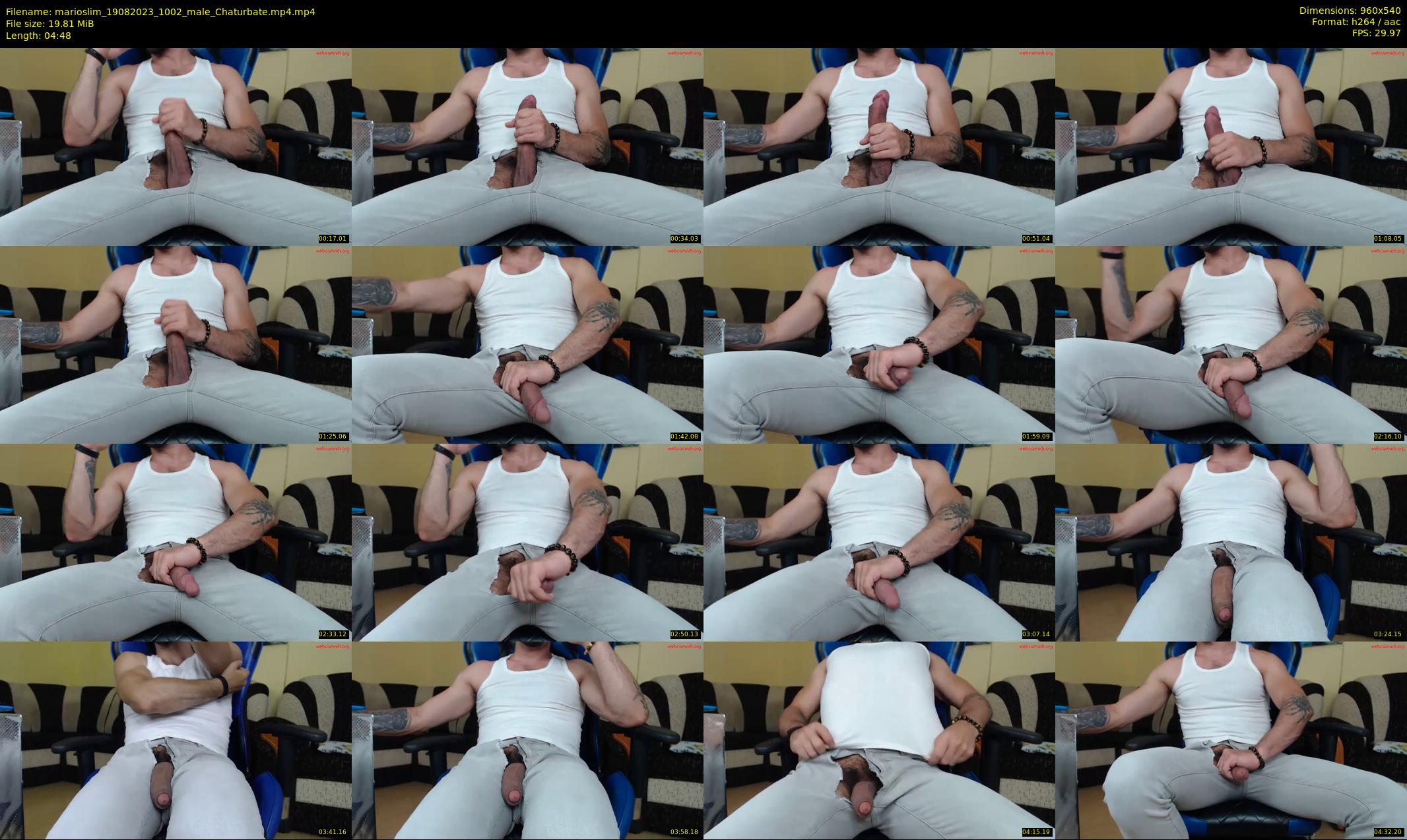 marioslim — 5 minute Chaturbate male cam show recording, 480p, Aug 19, 2023