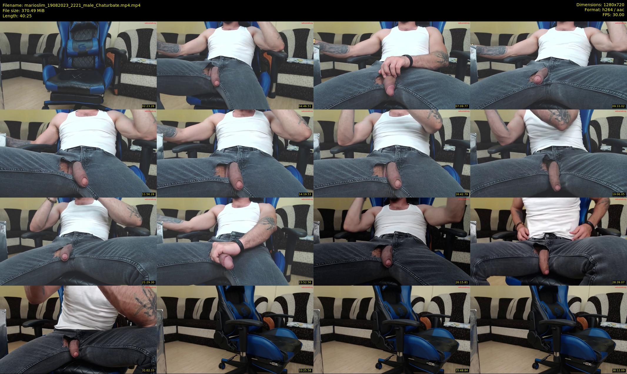 marioslim — 41 minute Chaturbate male cam show recording, 720p, Aug 19, 2023