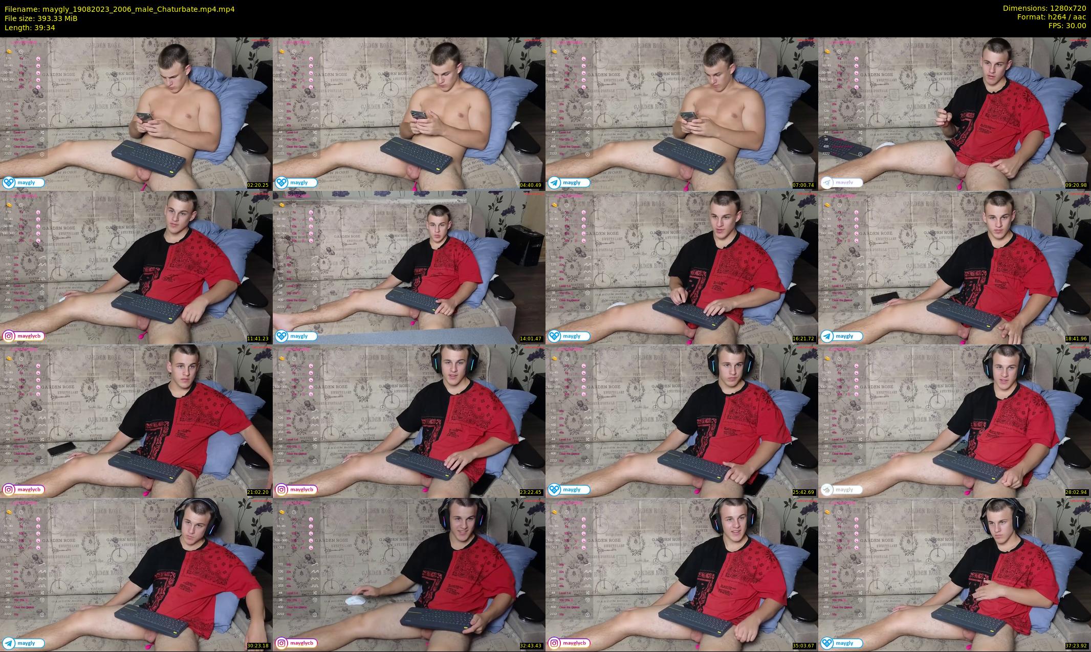 maygly — 40 minute Chaturbate male cam show recording, 720p, Aug 19, 2023