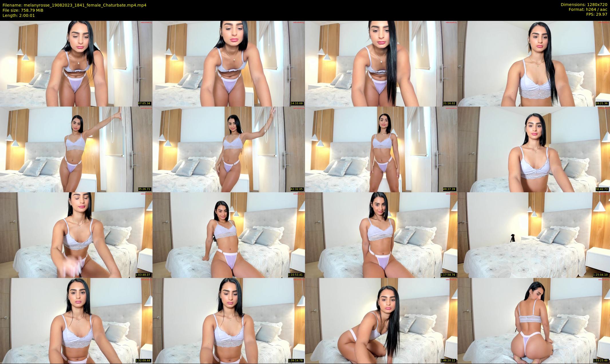 melanyrosse — 121 minute Chaturbate female cam show recording, 720p, Aug 19, 2023