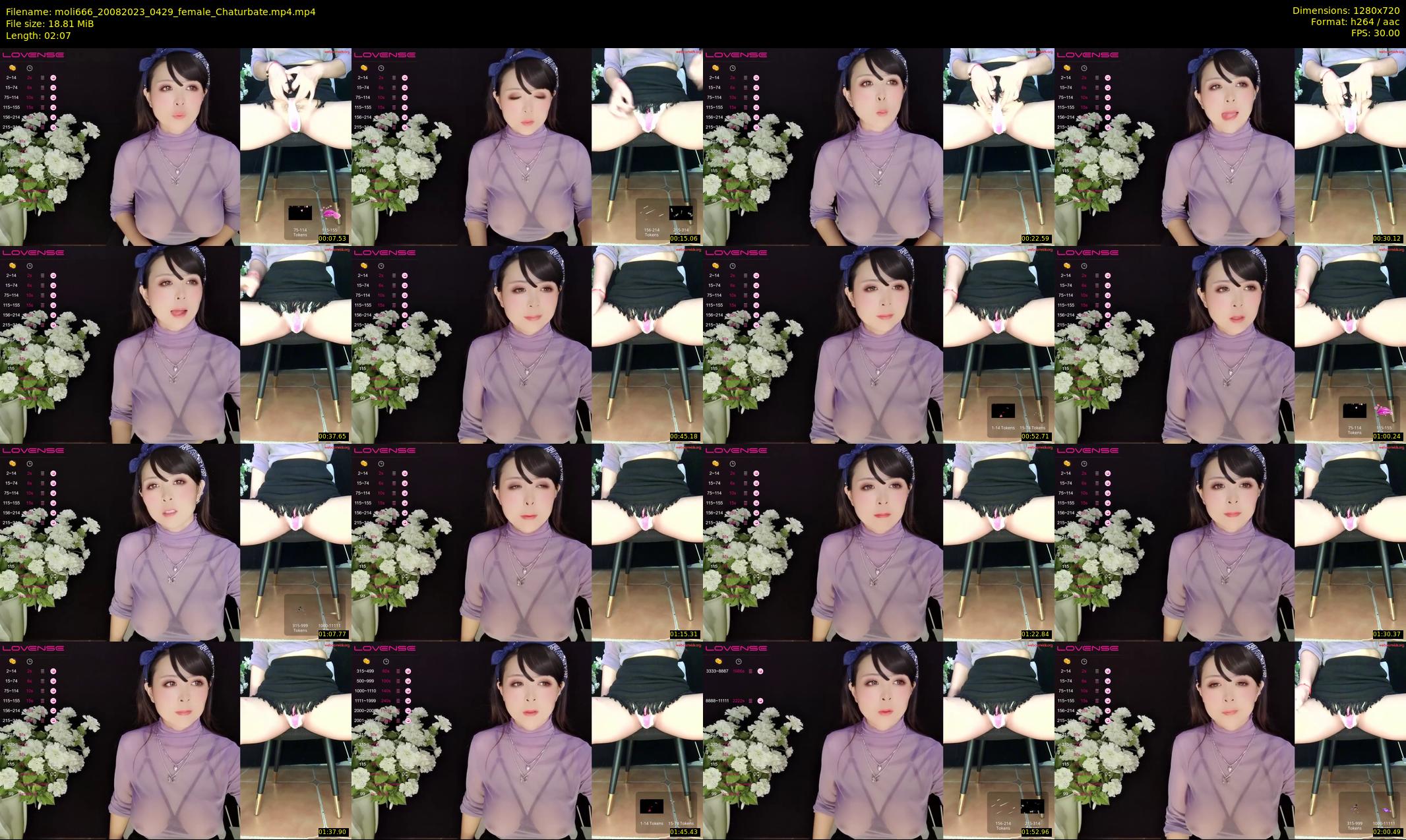 moli666 — 3 minute Chaturbate female cam show recording, 720p, Aug 20, 2023