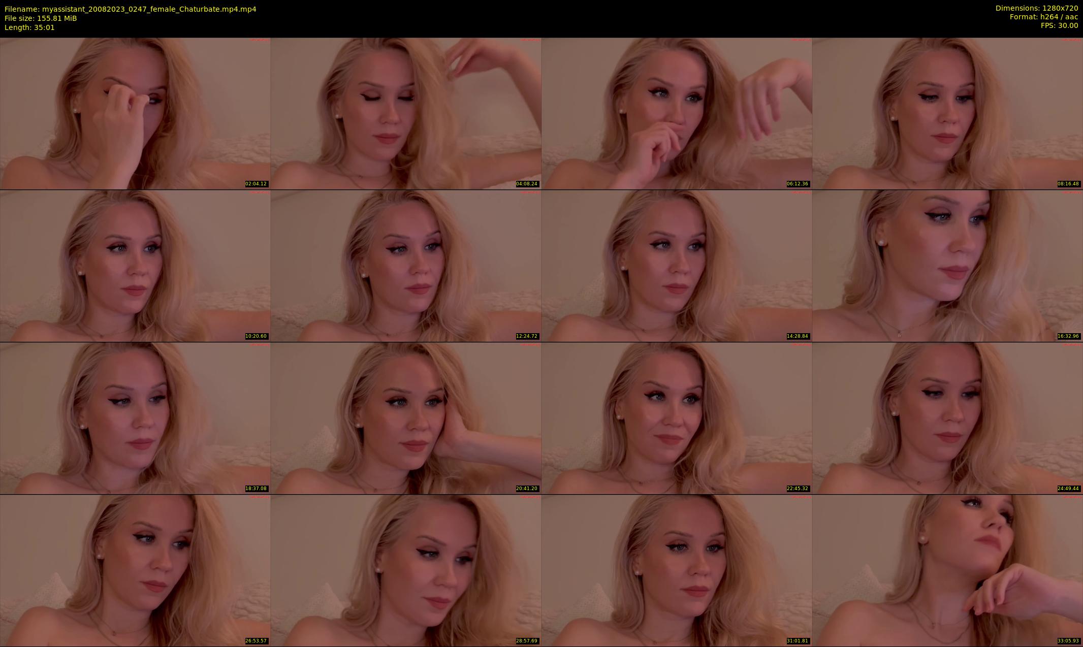 myassistant — 36 minute Chaturbate female cam show recording, 720p, Aug 20, 2023