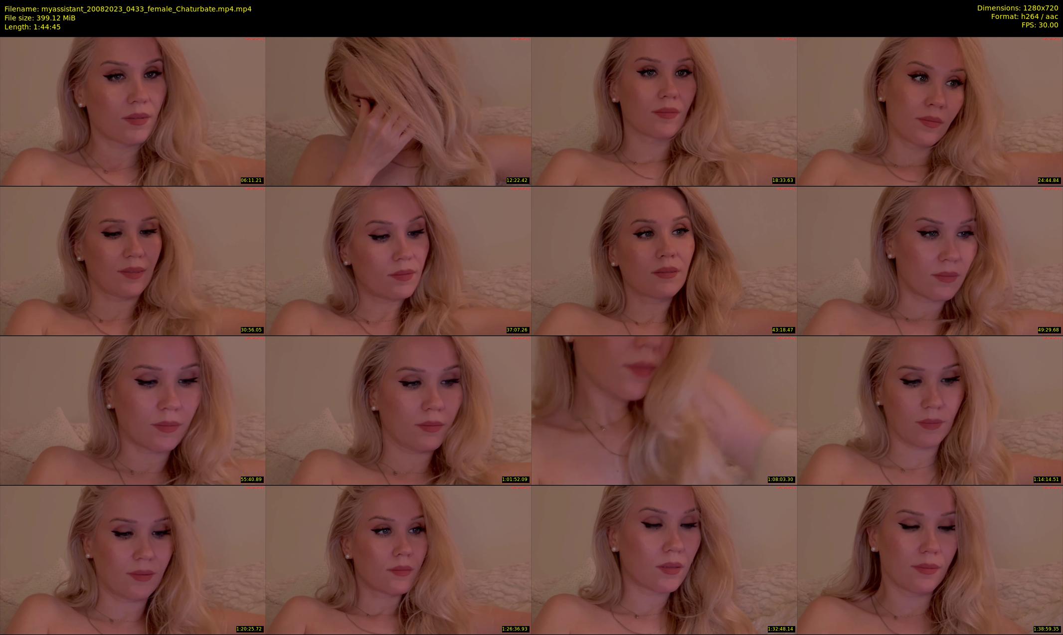 myassistant — 105 minute Chaturbate female cam show recording, 720p, Aug 20, 2023