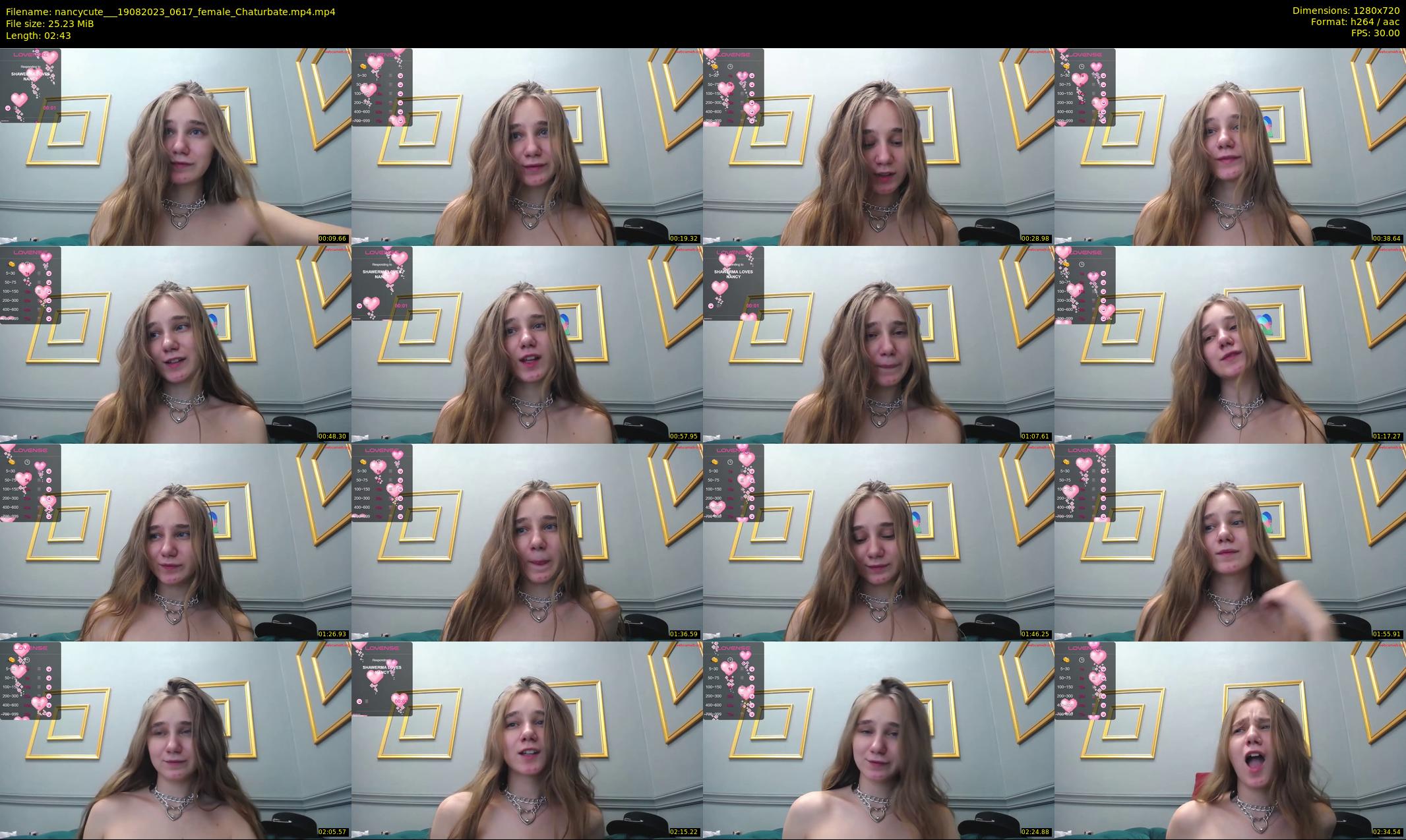 nancycute__ — 3 minute Chaturbate female cam show recording, 720p, Aug 19, 2023