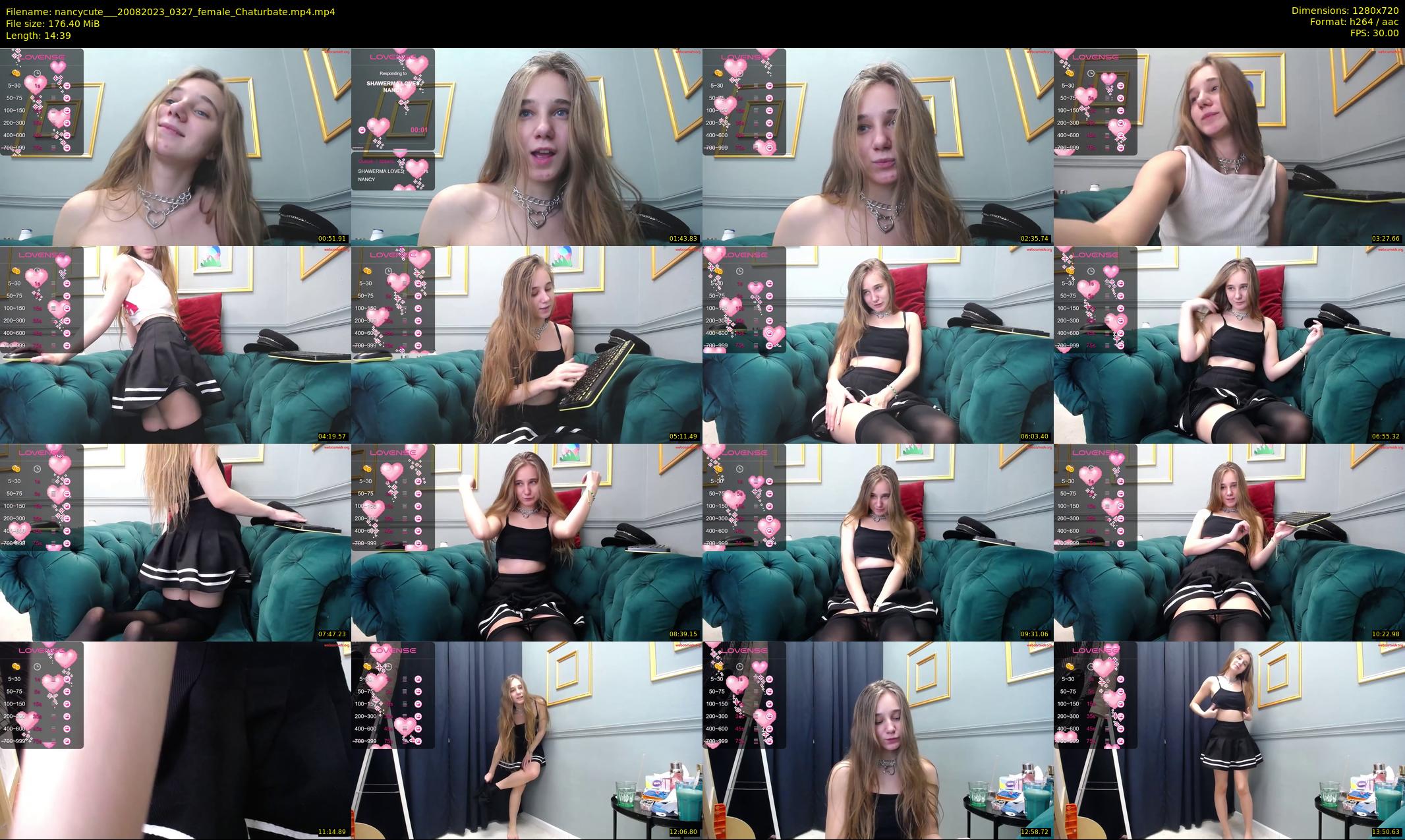 nancycute__ — 15 minute Chaturbate female cam show recording, 720p, Aug 20, 2023