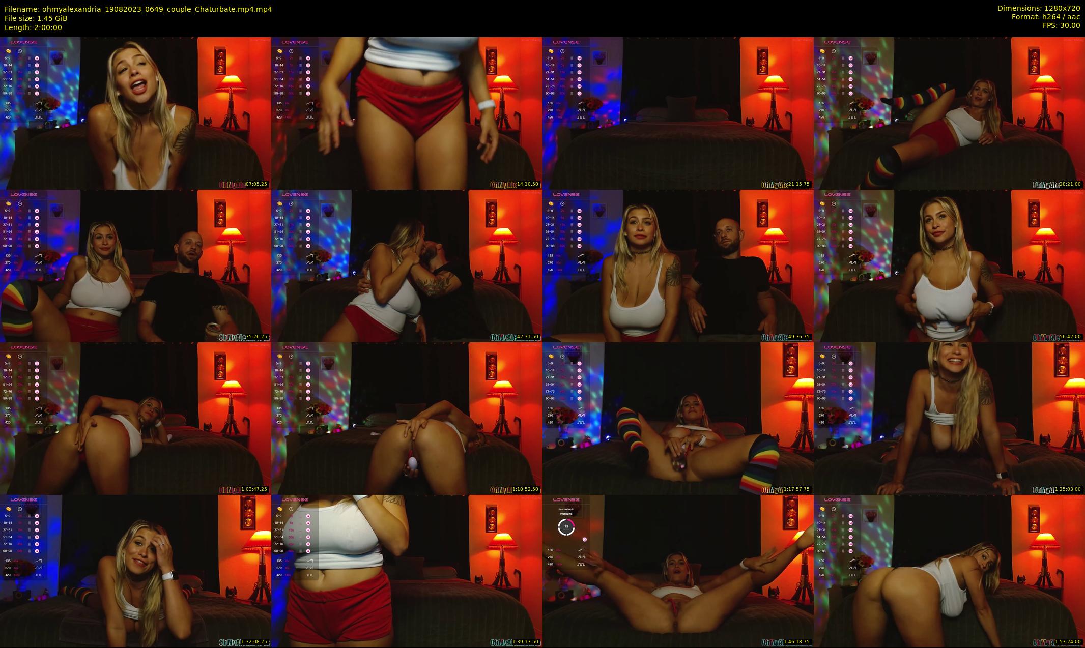 ohmyalexandria — 120 minute Chaturbate couple cam show recording, 720p, Aug 19, 2023