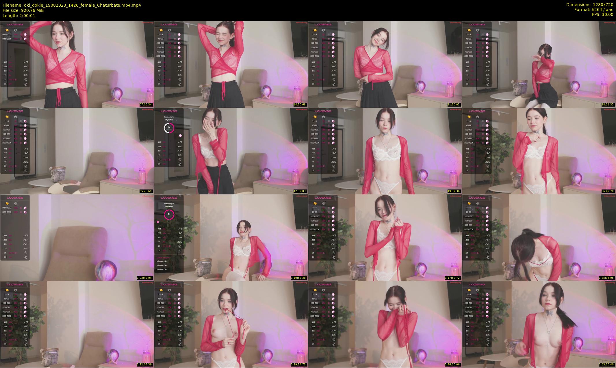 oki_dokie — 121 minute Chaturbate female cam show recording, 720p, Aug 19, 2023