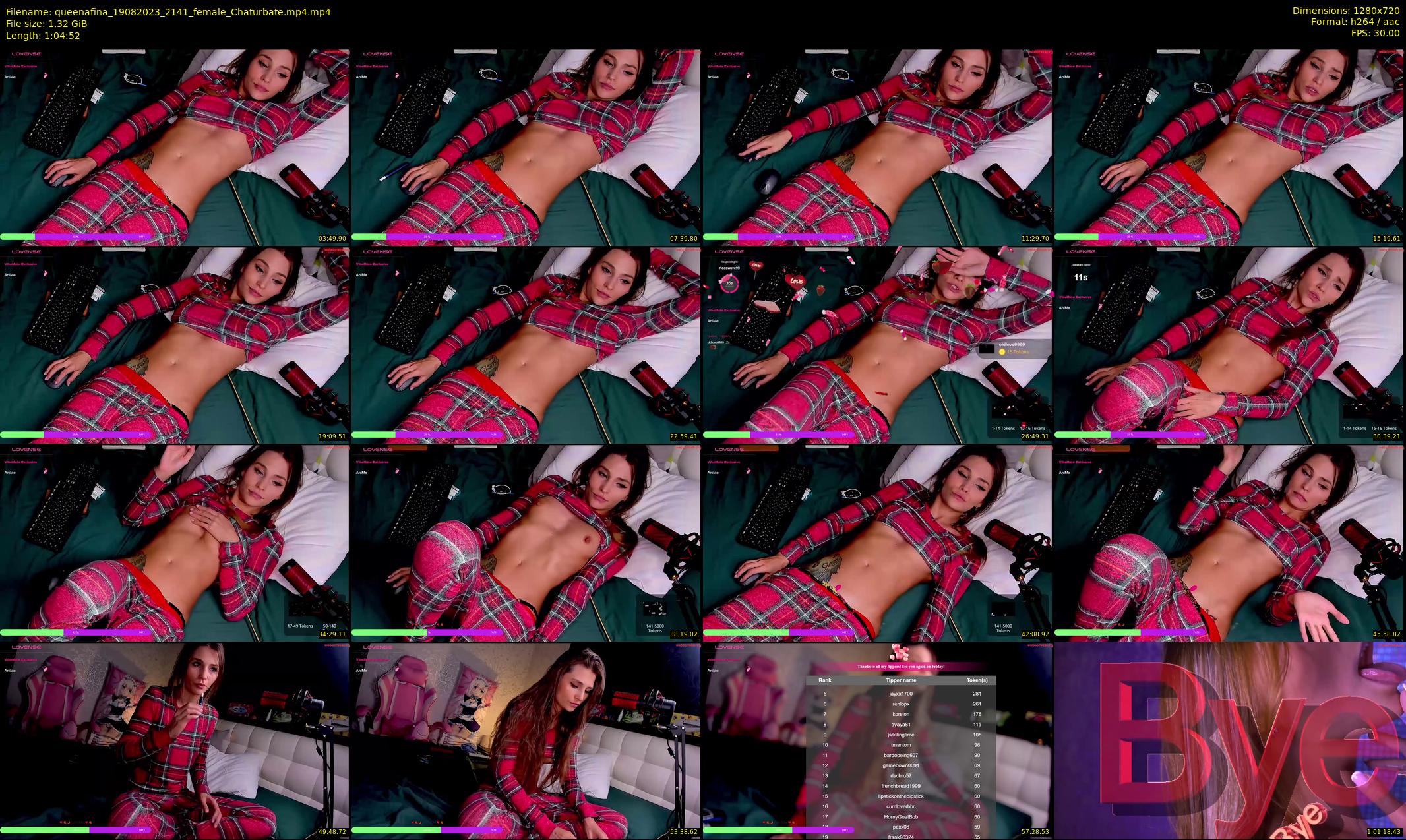queenafina — 65 minute Chaturbate female cam show recording, 720p, Aug 19, 2023