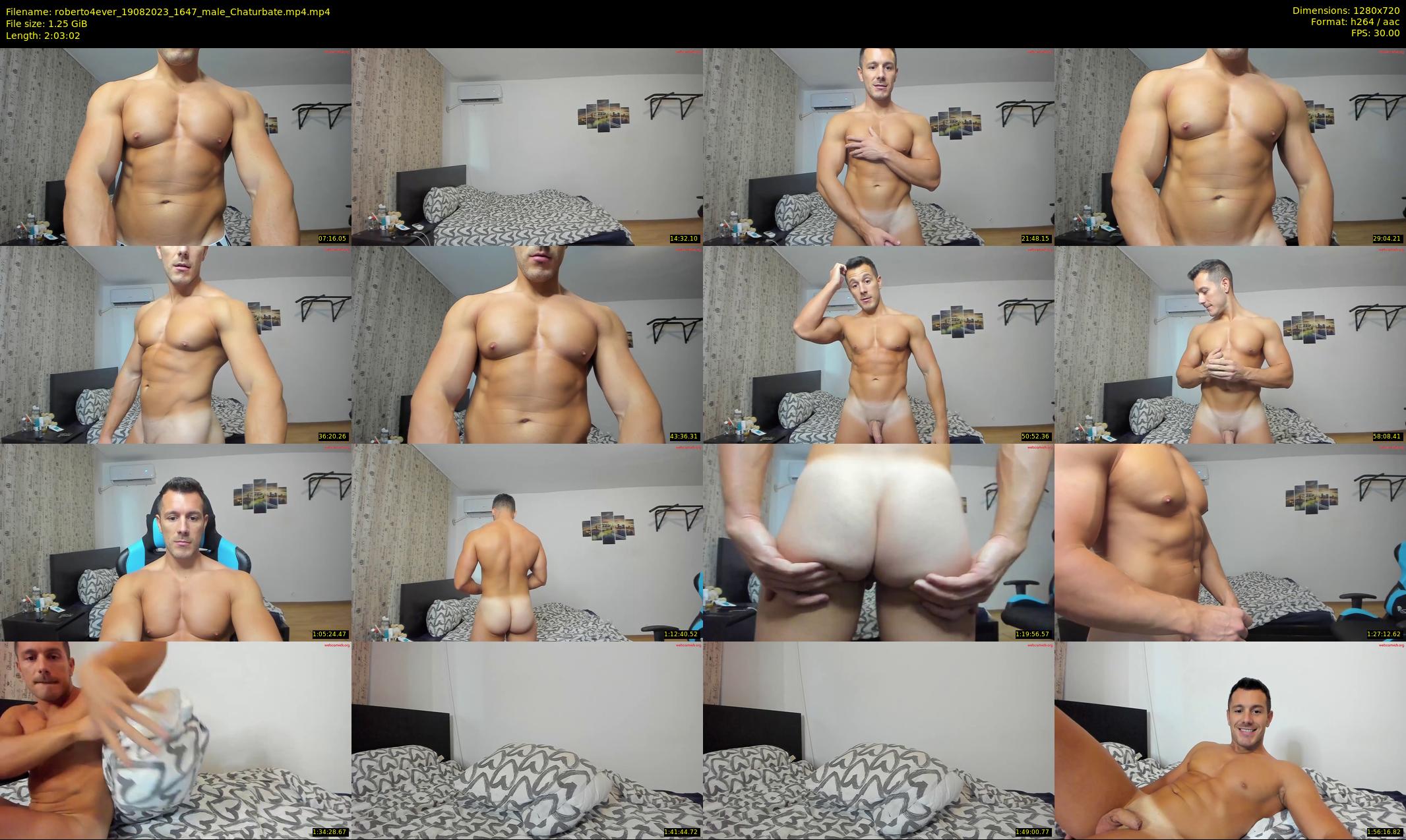 roberto4ever — 124 minute Chaturbate male cam show recording, 720p, Aug 19, 2023
