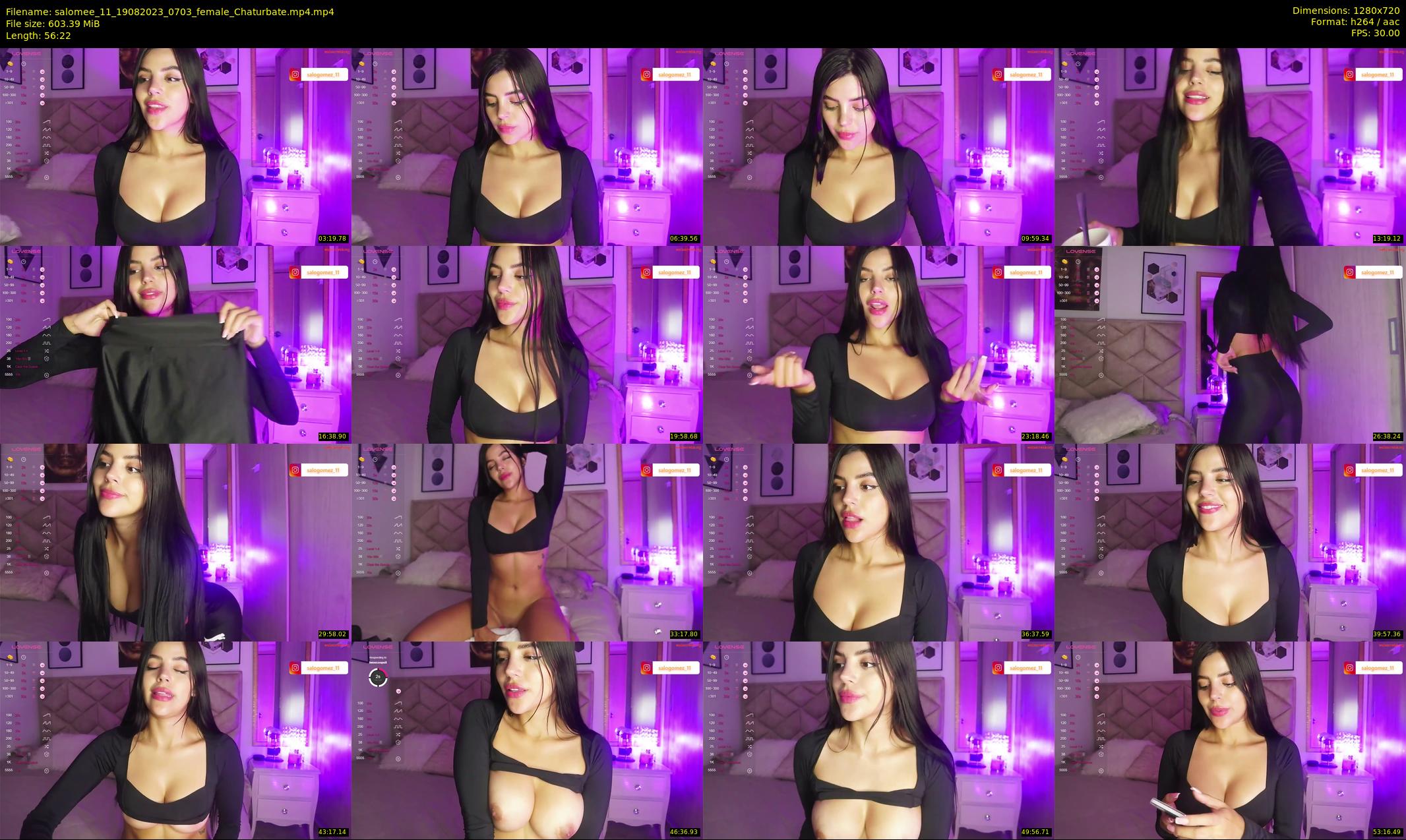 salomee_11 — 57 minute Chaturbate female cam show recording, 720p, Aug 19, 2023