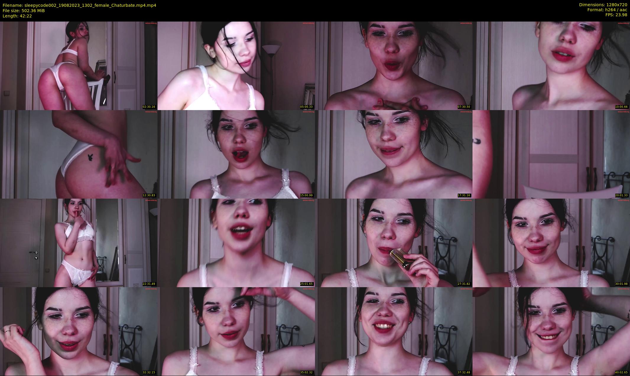 sleepycode002 — 43 minute Chaturbate female cam show recording, 720p, Aug 19, 2023