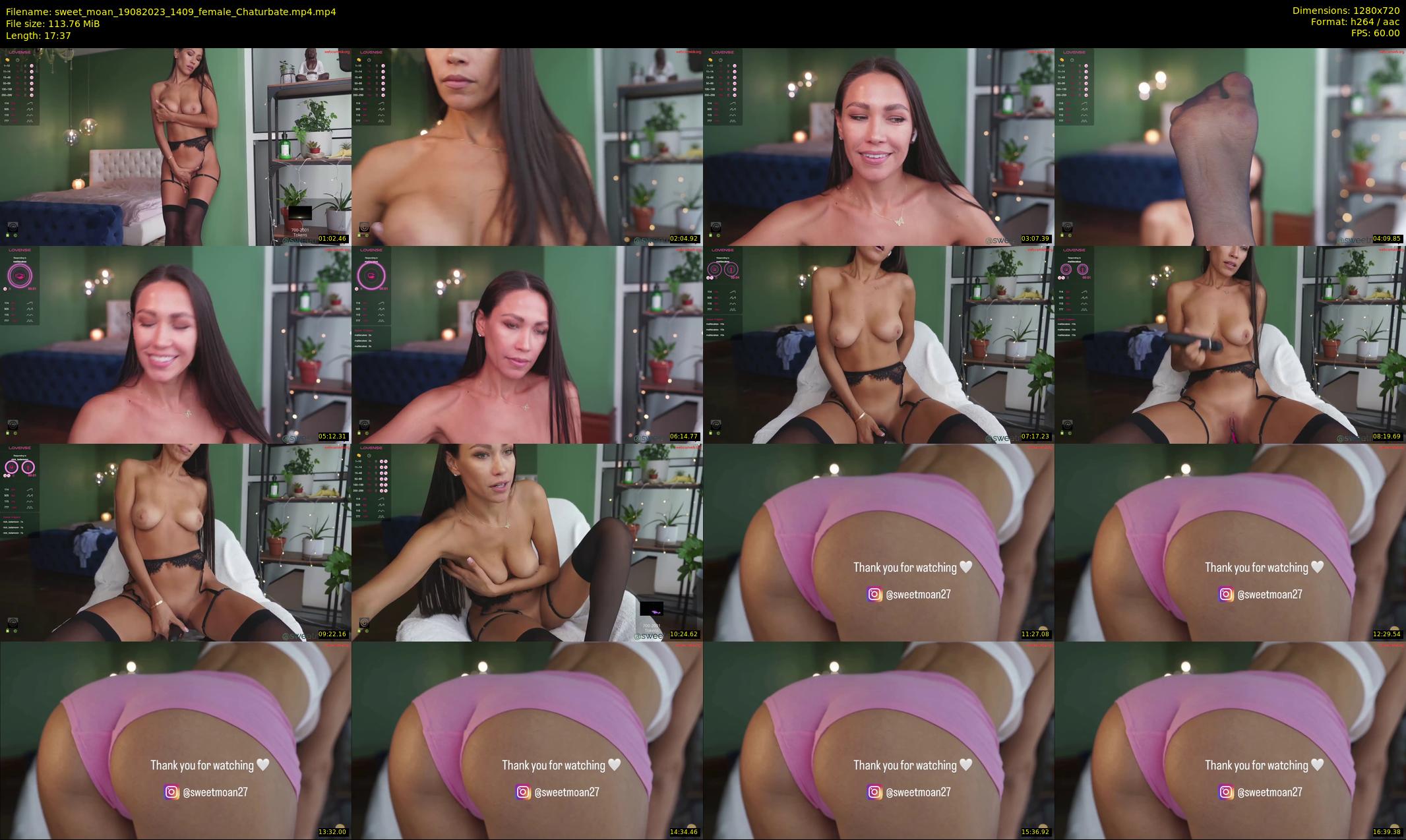 sweet_moan — 18 minute Chaturbate female cam show recording, 720p, Aug 19, 2023