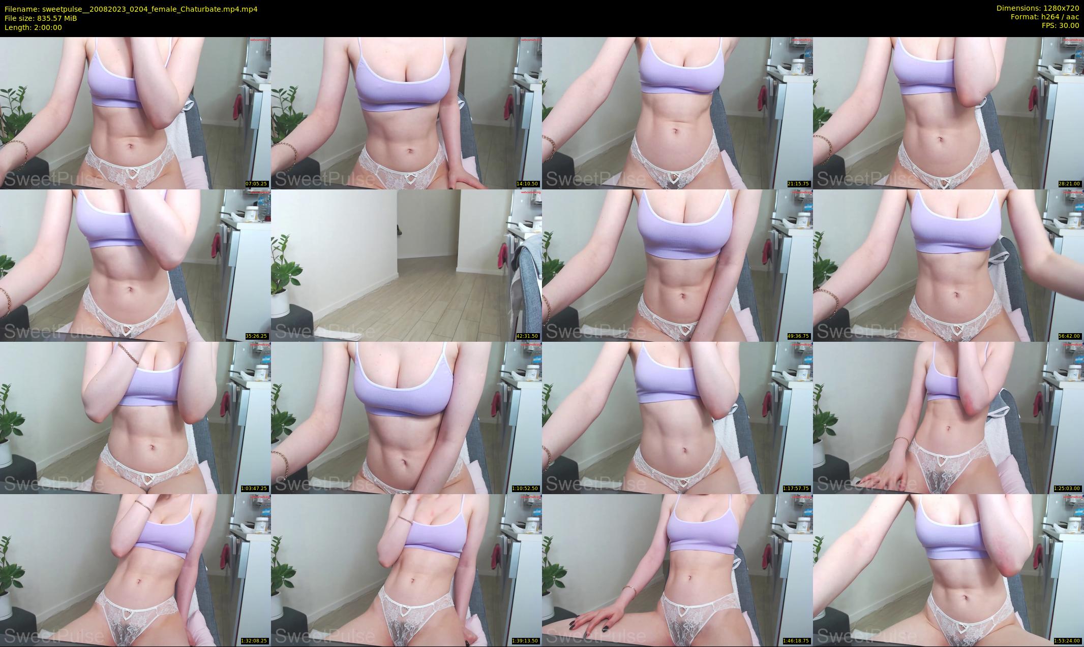 sweetpulse_ — 120 minute Chaturbate female cam show recording, 720p, Aug 20, 2023