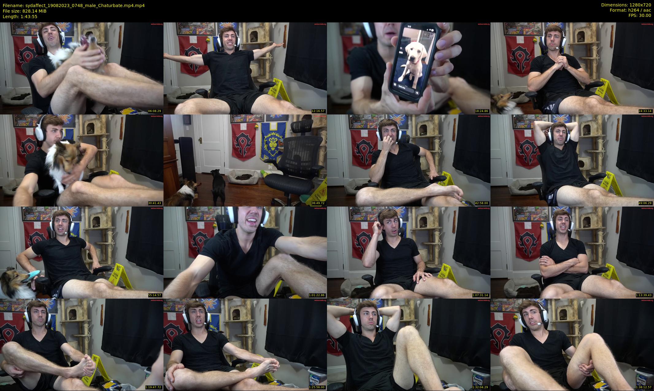 sydaffect — 104 minute Chaturbate male cam show recording, 720p, Aug 19, 2023